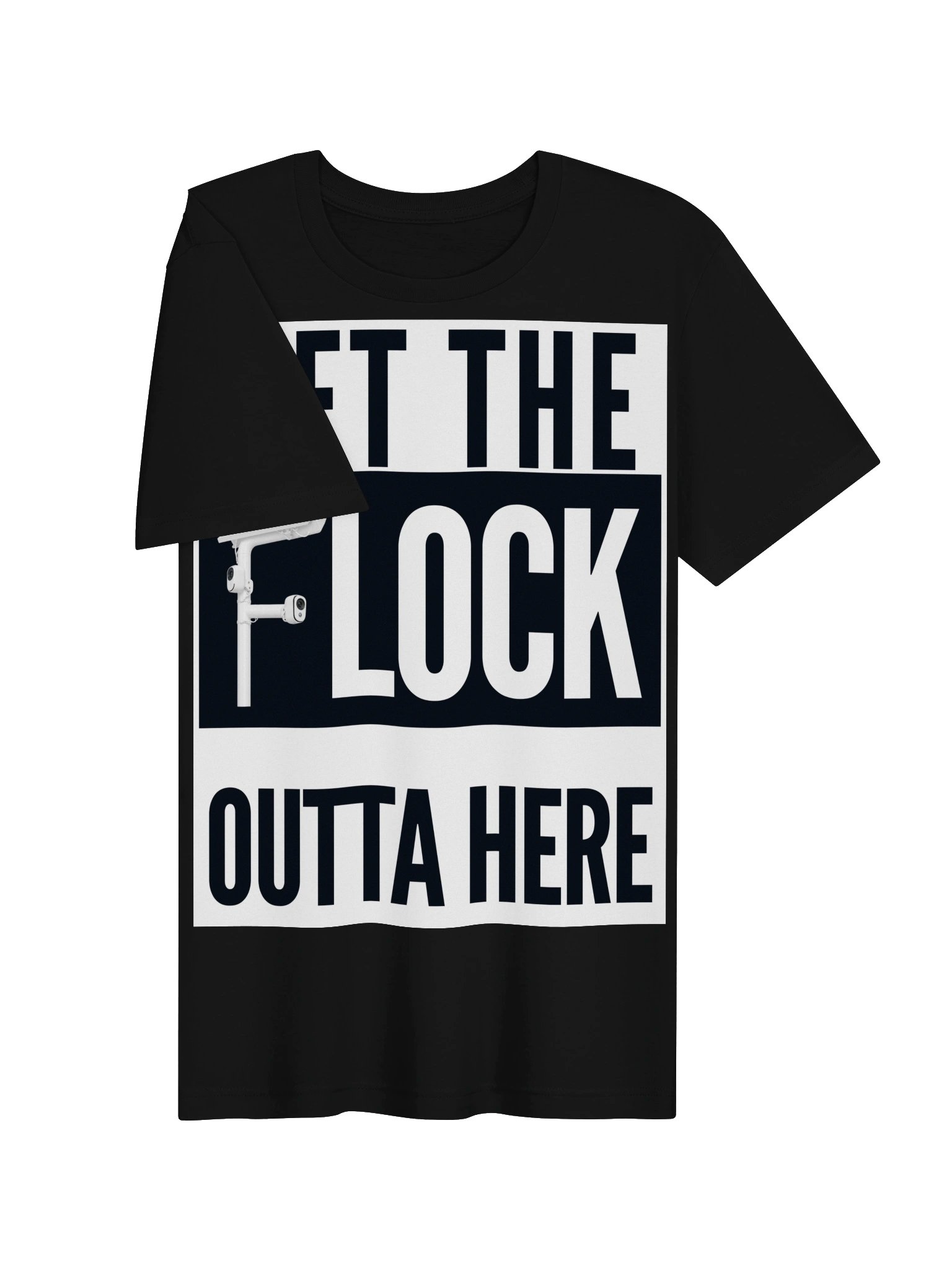 GET THE FLOCK OUTTA HERE — Jake Underwood Show Black T-Shirt product image (3)