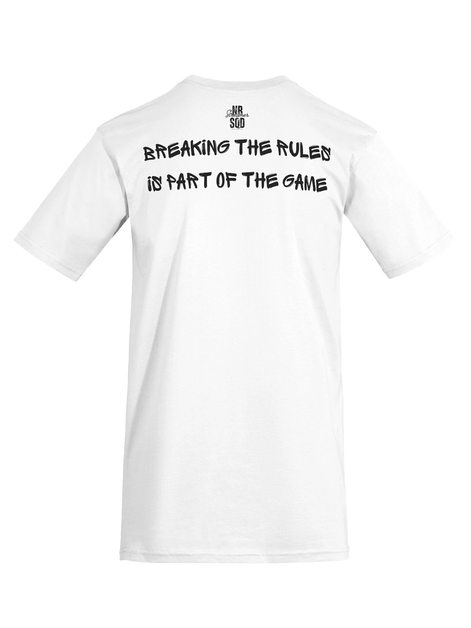 NBSQD Graffiti Mens WHT T-Shirt - Break The Rules Its Part of The Game product image (9)