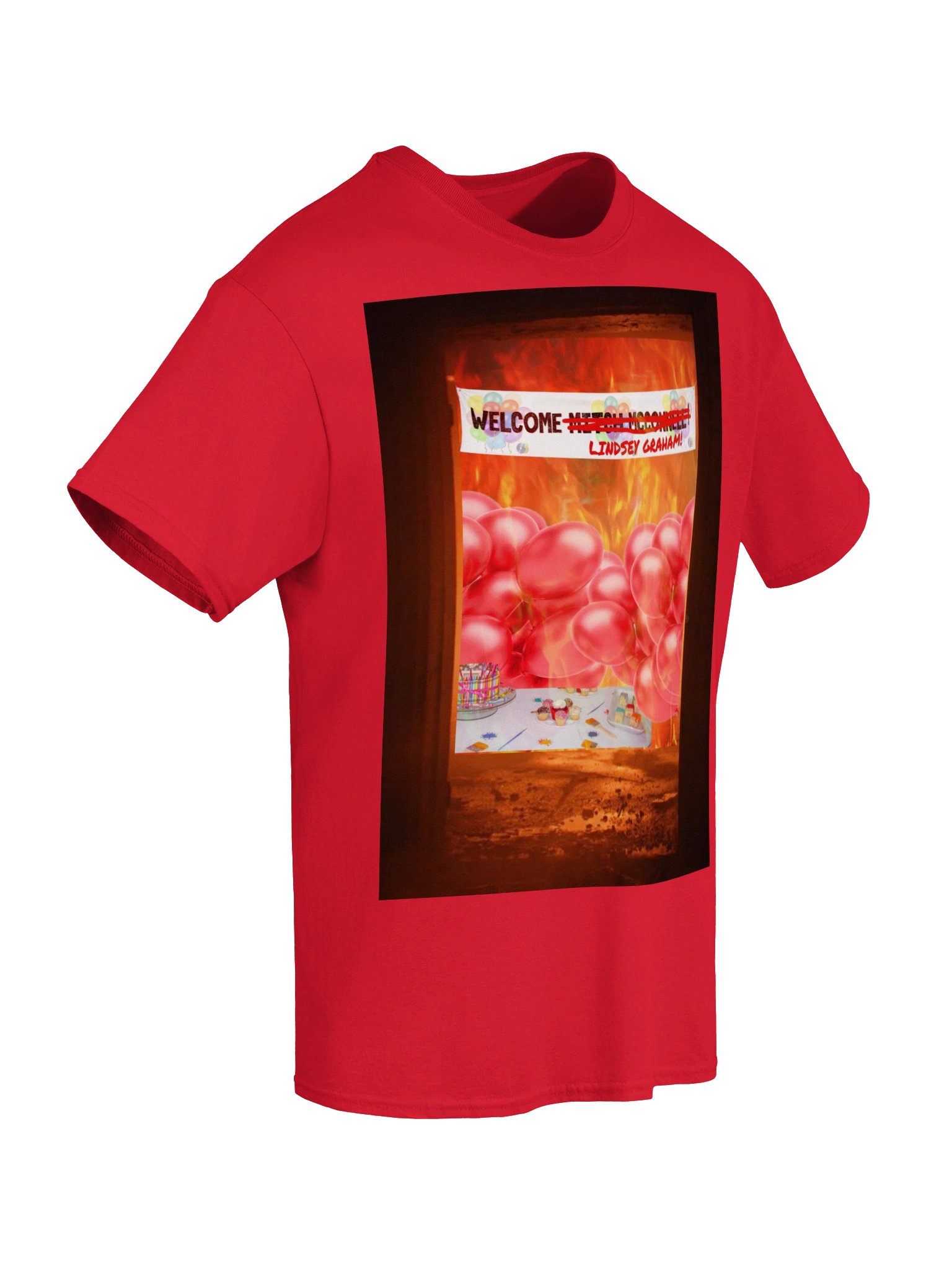 WELCOME LINDSEY GRAHAM! — T-SHIRT (DARK) product image (46)