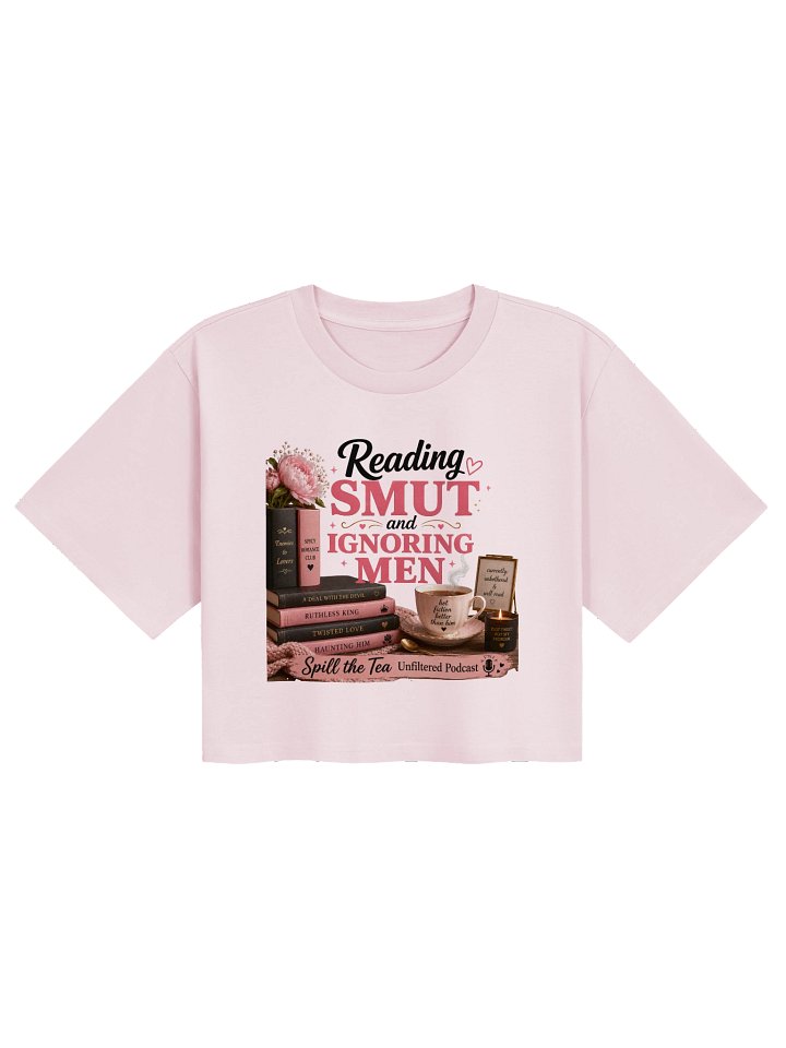 Reading Smut and Ignoring Men Crop Tee product image (2)