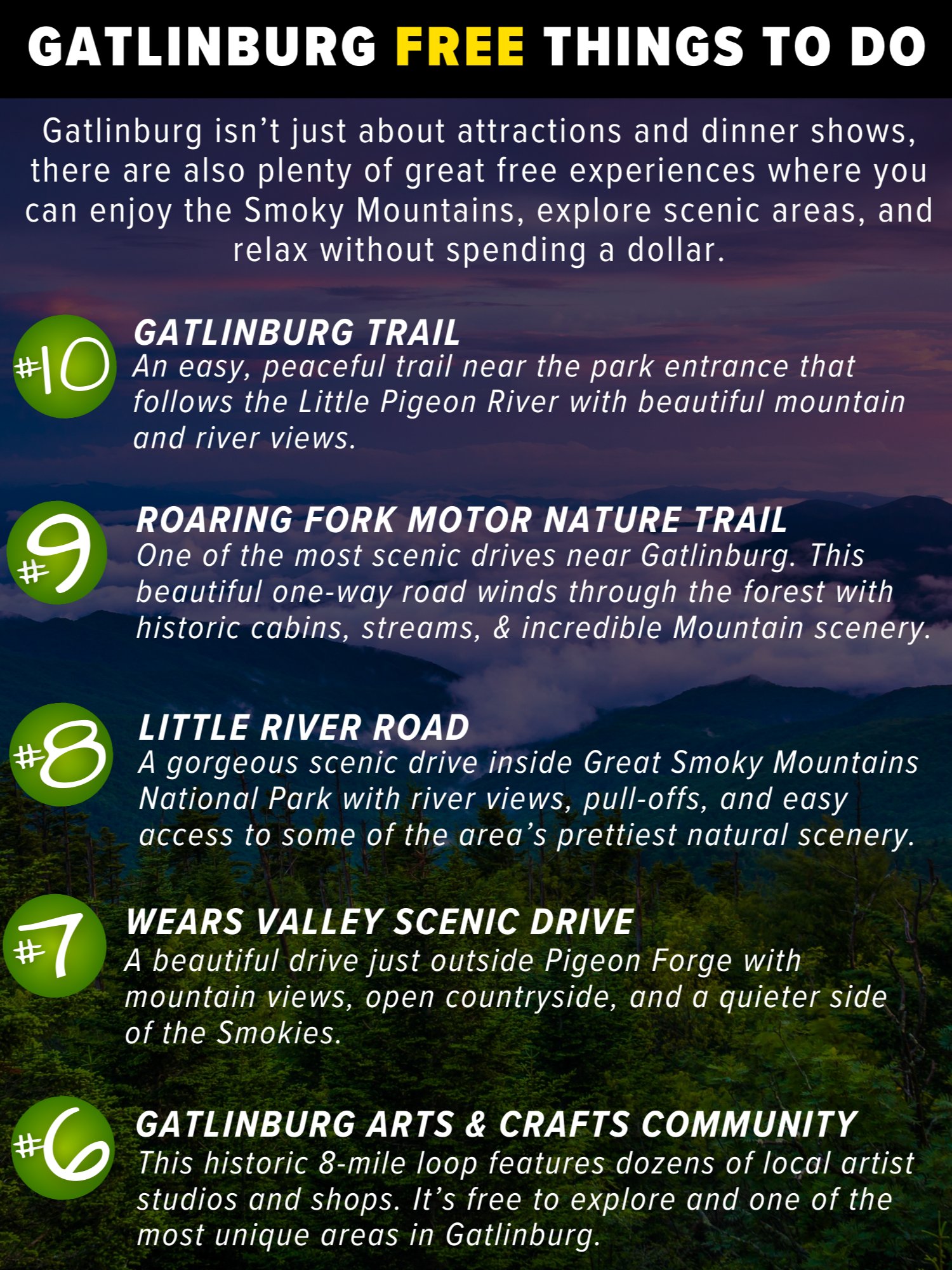 Smoky Mountain Travel Guide Bundle (Gatlinburg + Pigeon Forge) product image (7)