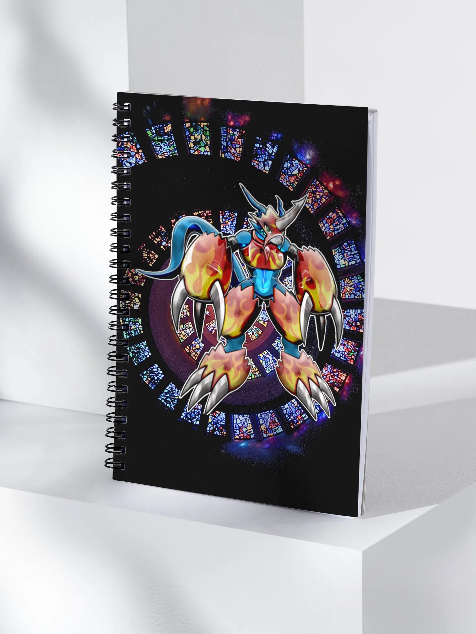 Flamedra Grid Spiral Notebook product image (4)