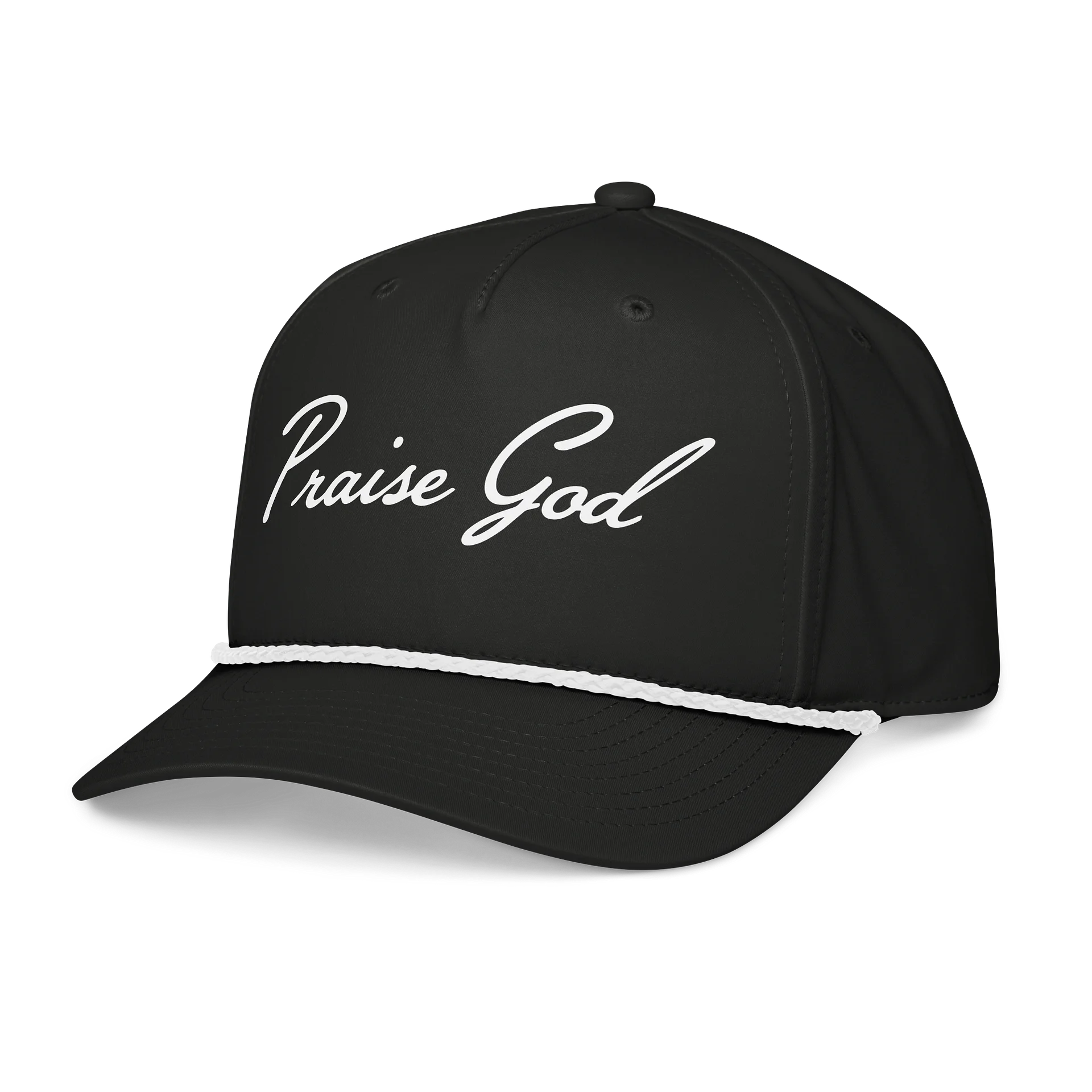 PRAISE GOD ESSENTIAL GOLF ROPE HAT - BLACK product image (3)