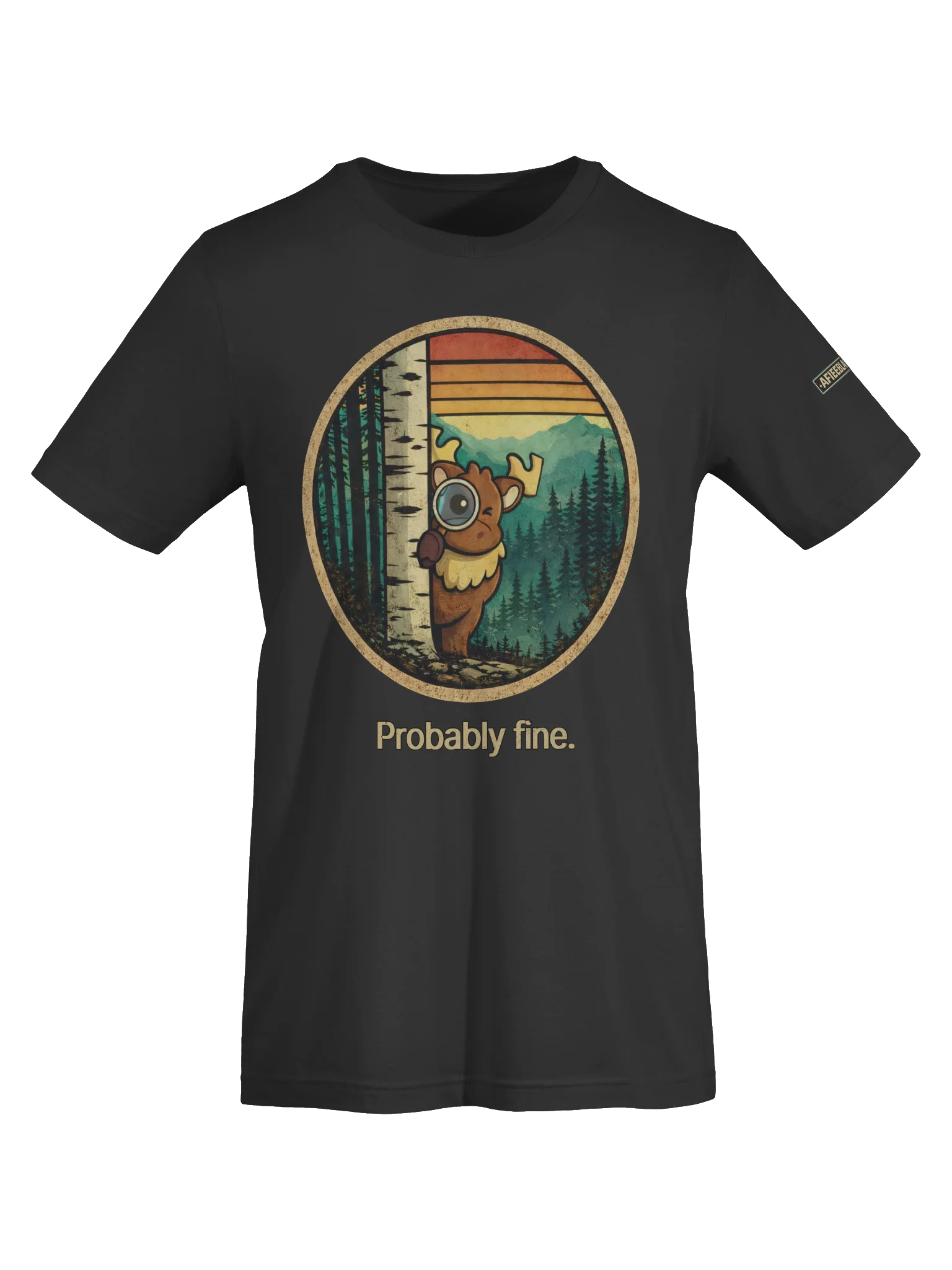 Probably Fine Moose T-Shirt product image (46)