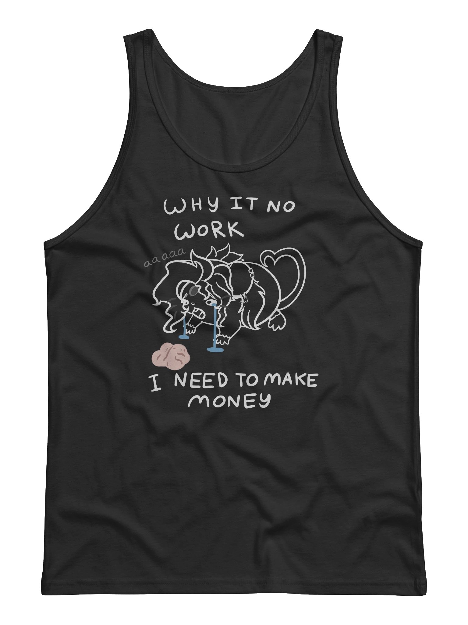 WHY IT NO WORK - Dark Mode Tank Top product image (1)