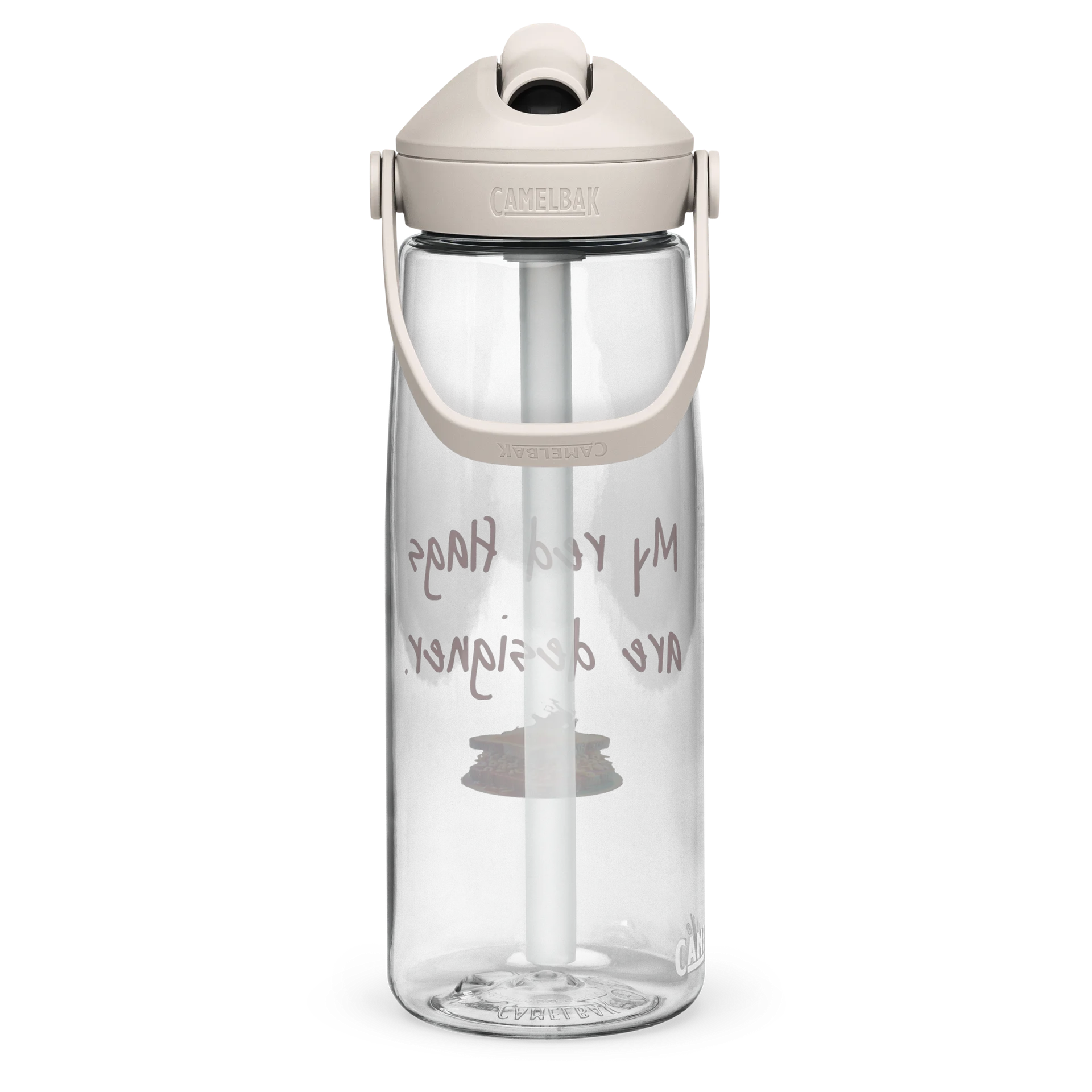 Designer Red Flags Flip Straw Water Bottle product image (3)