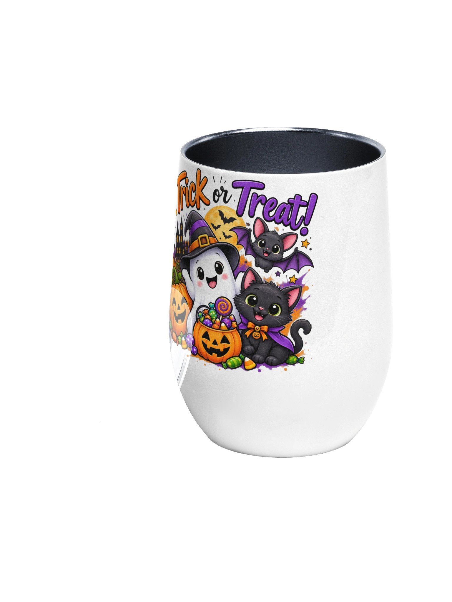 Trick or Treat Wine Tumbler product image (1)