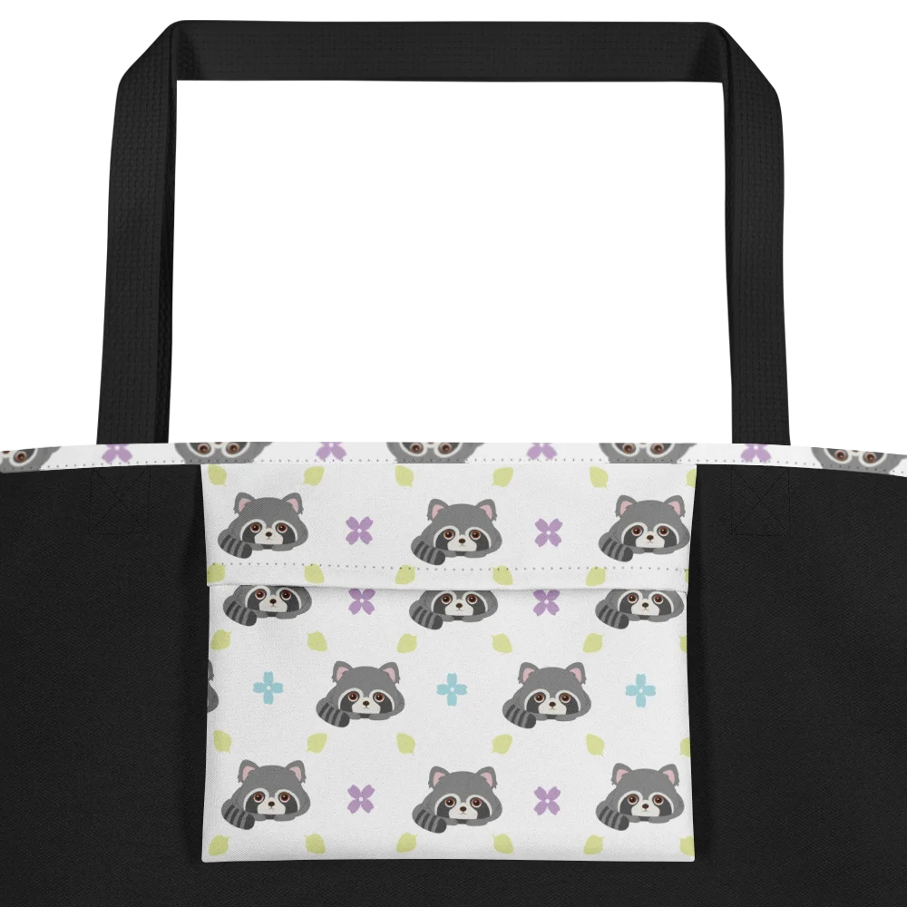 Raccoon Pattern Tote Bag product image (2)
