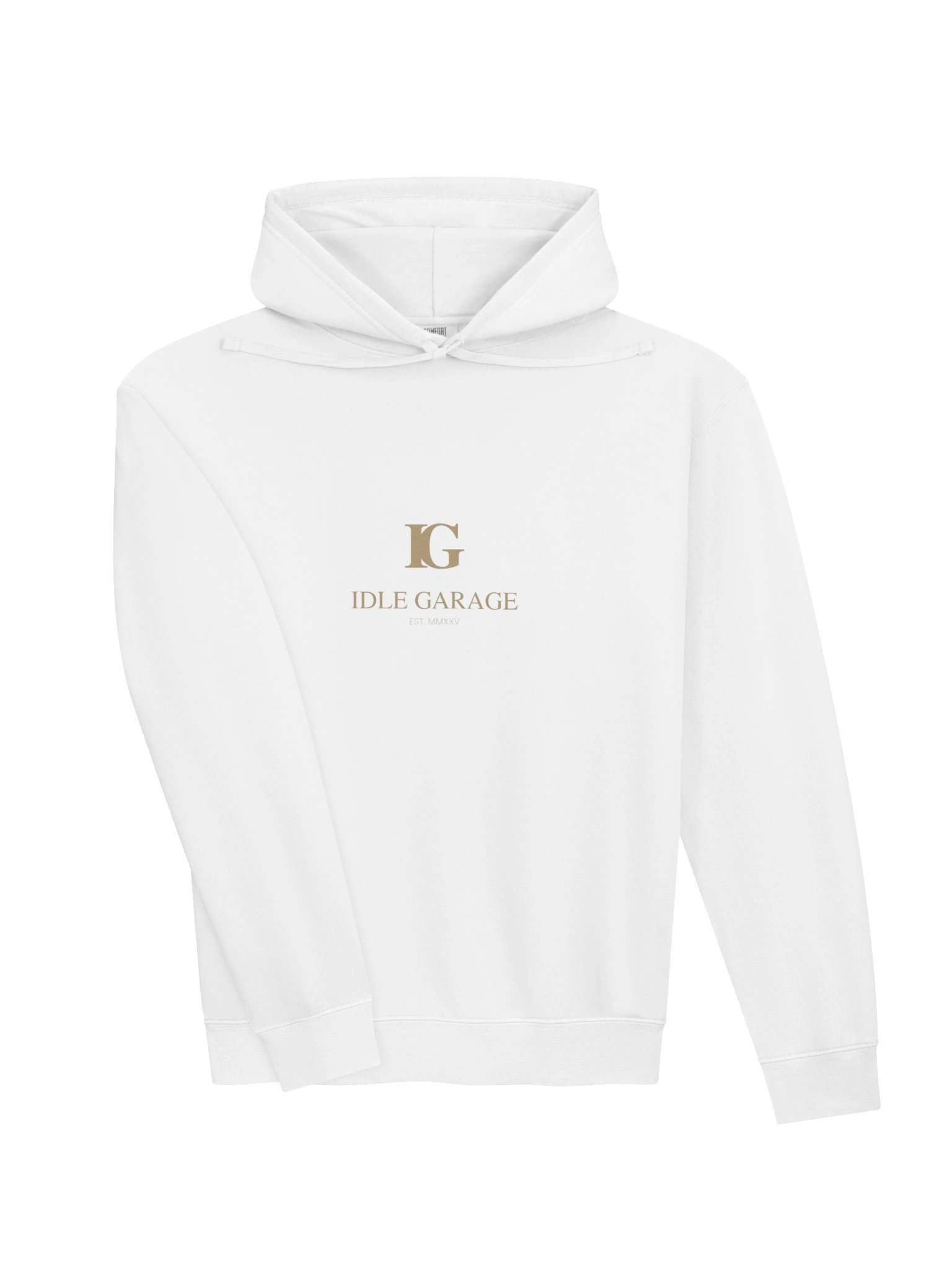 Idle Garage Gold IG Logo Persian Hoodie product image (3)