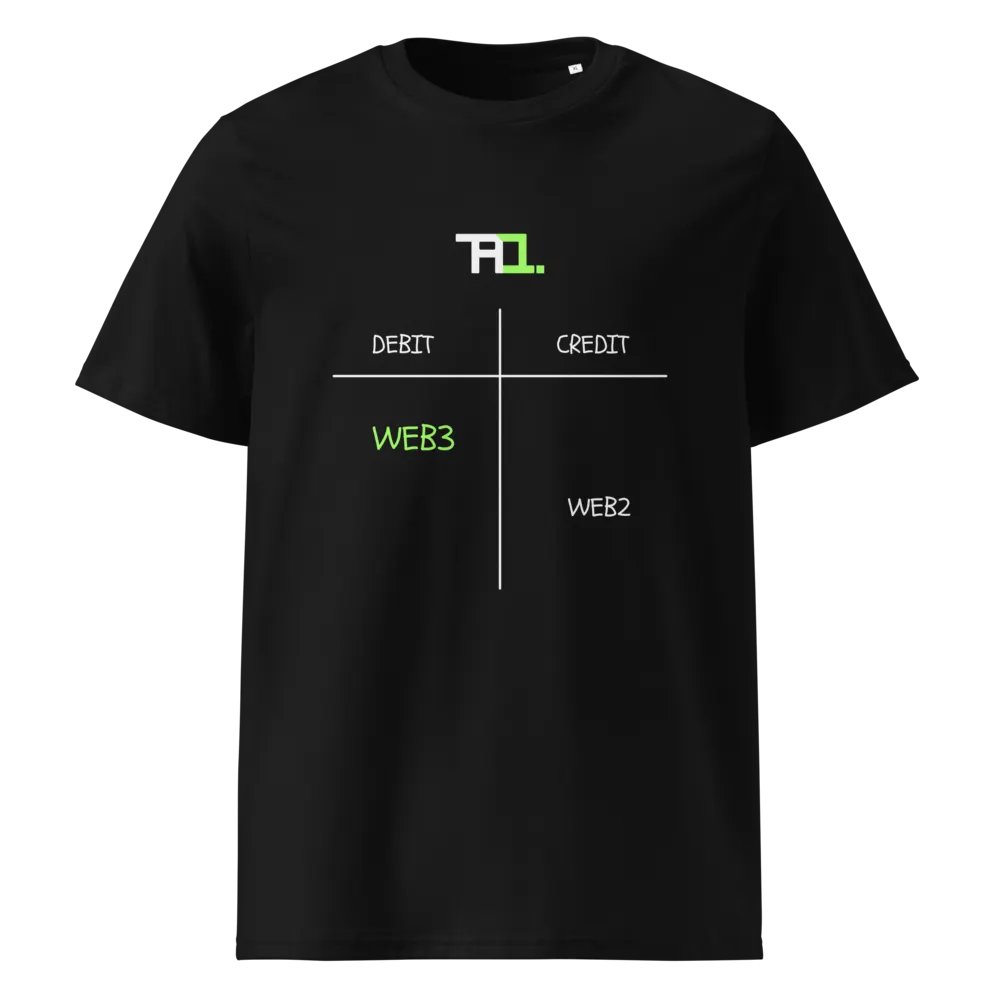 Debit Web3 | Credit Web2 Tee (Green Edition) product image (1)