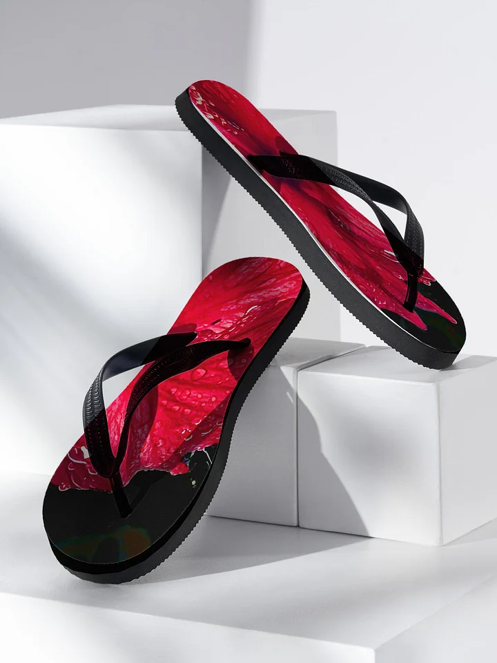 Dewy Hibiscus Custom Flip-Flops product image (2)