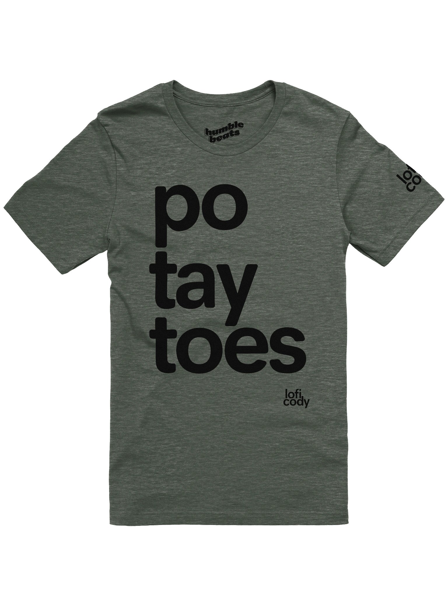 🥔 T-Shirt (Ash White) product image (1)