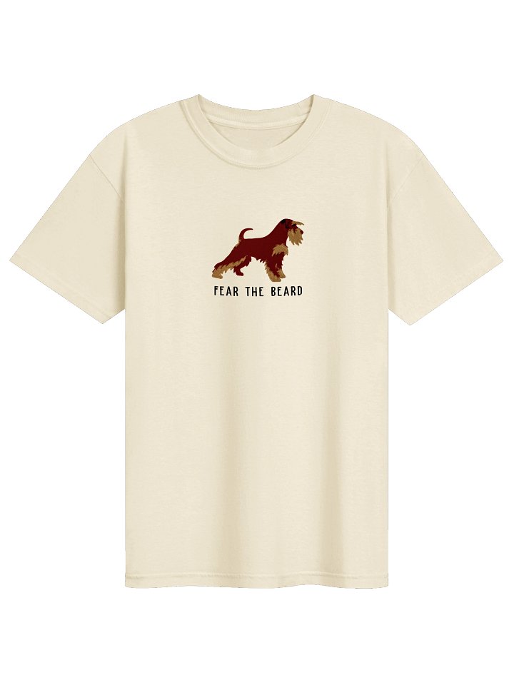 Fear the Beard T-Shirt(Embroidered) of a Miniature Schnauzer(Liver & Tan) product image (49)