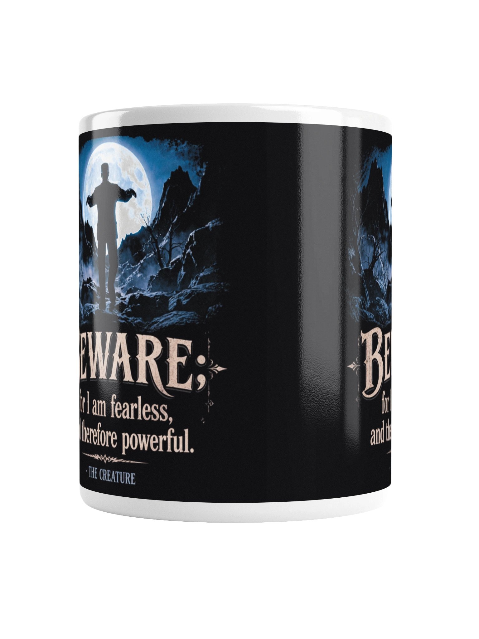Frankenstein's Creature Fearless Glossy Mug product image (3)