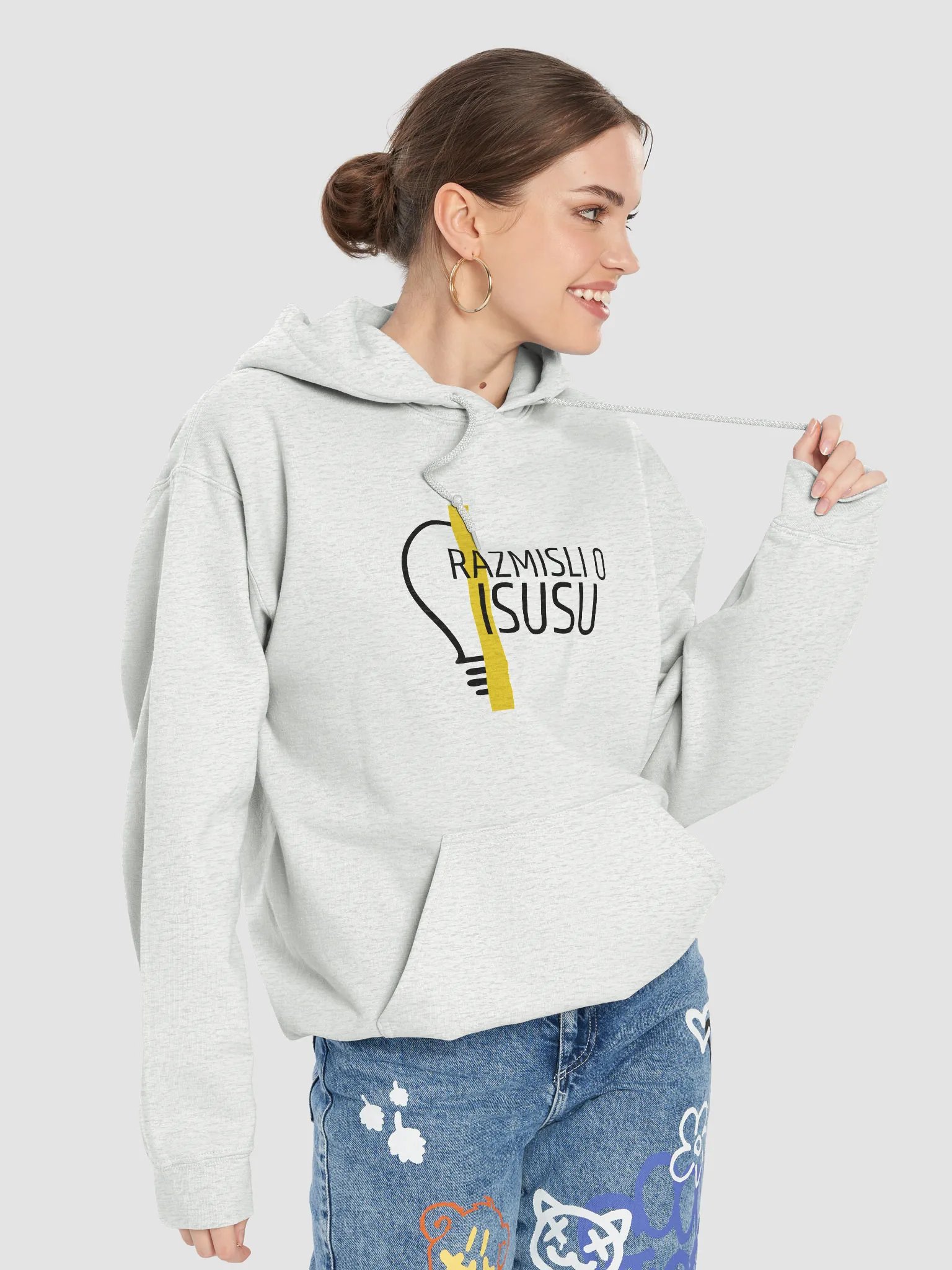 Croatian Think About Jesus Hoodie product image (25)