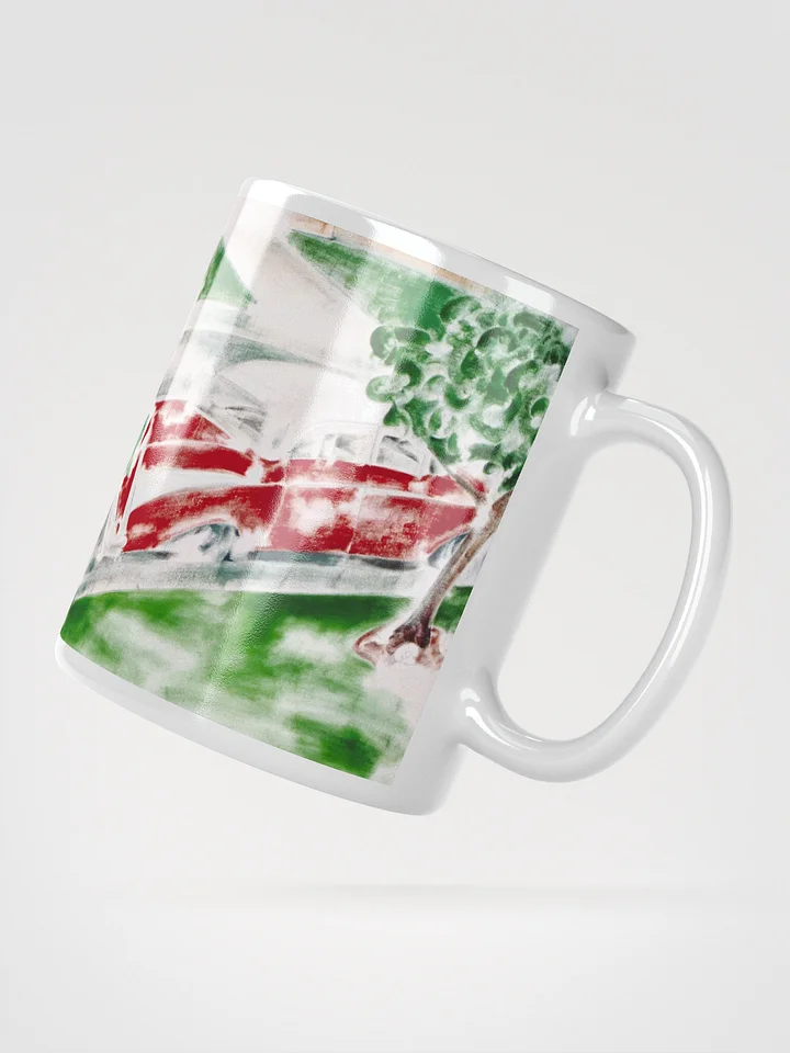 On the Road with No Memories White Glossy Mug product image (2)