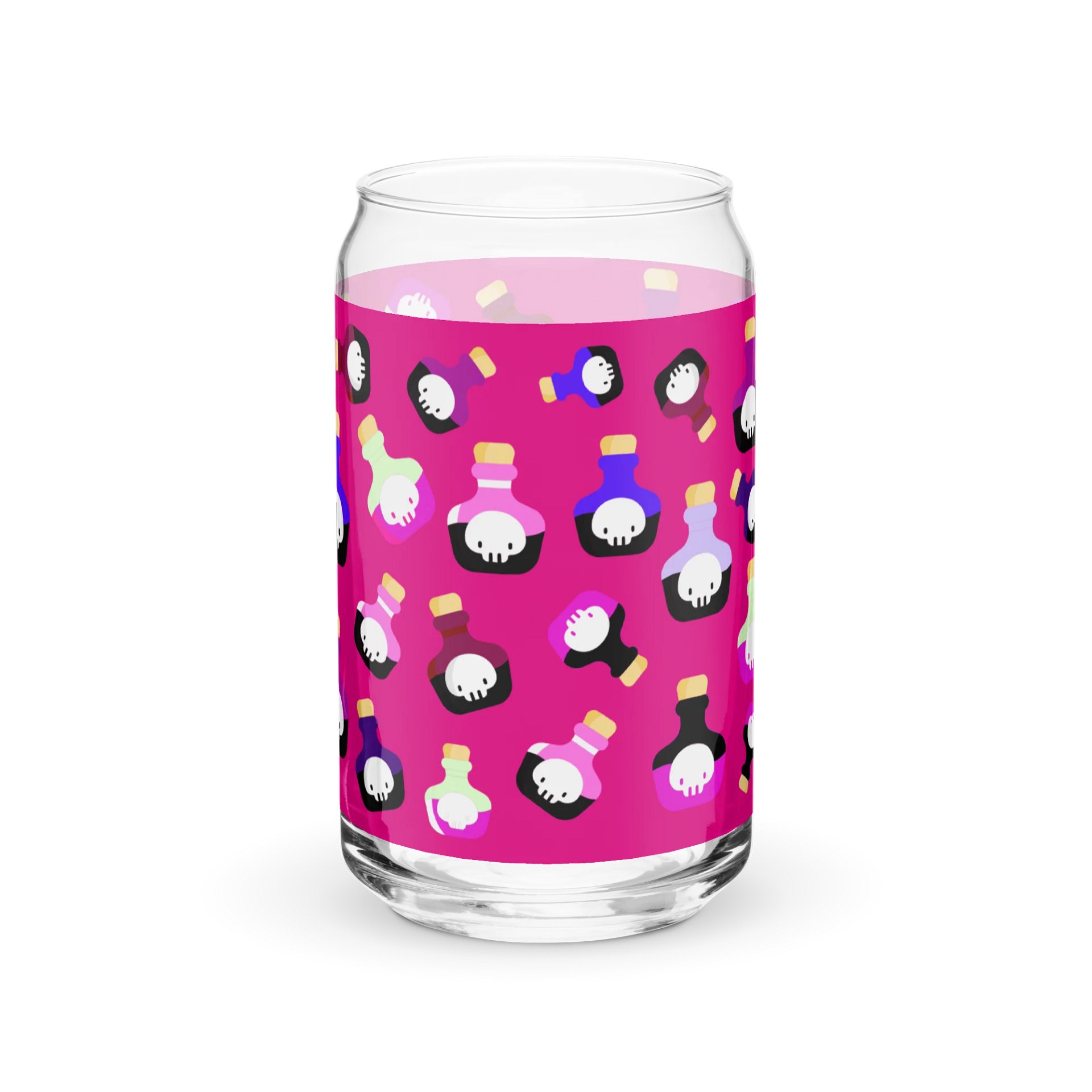 Cute Skull Potion Can-Shaped Glass product image (4)
