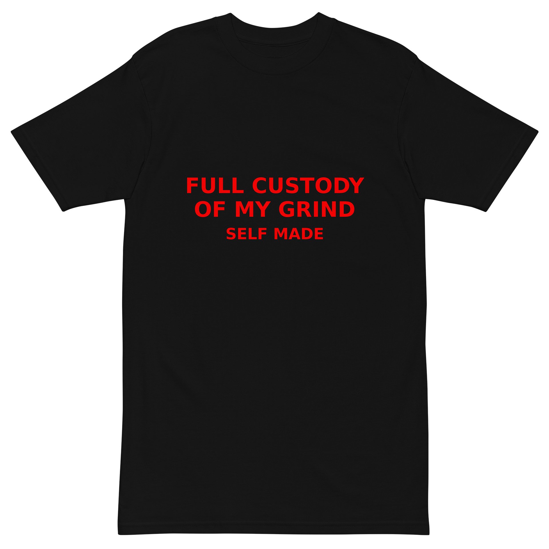 Full Custody of My Grind – Self Made (Red on Black Edition) product image (3)