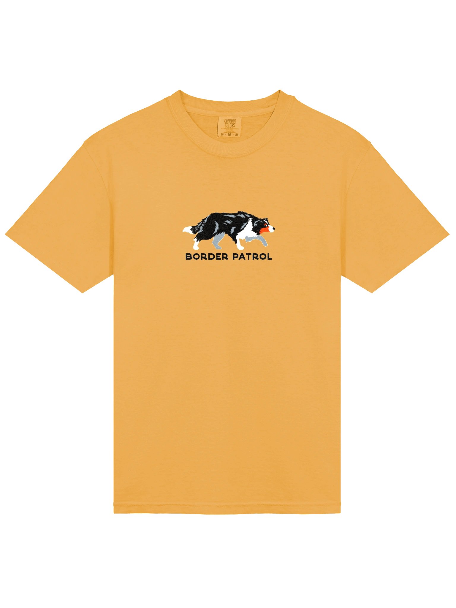 Border Patrol T-Shirt(Embroidered) of a Border Collie(Tricolor) product image (6)