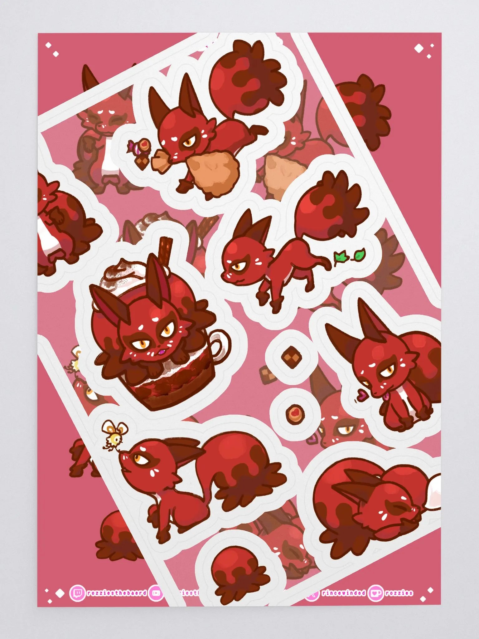 Pokemon Nickit クスネ Sticker Sheet product image (3)