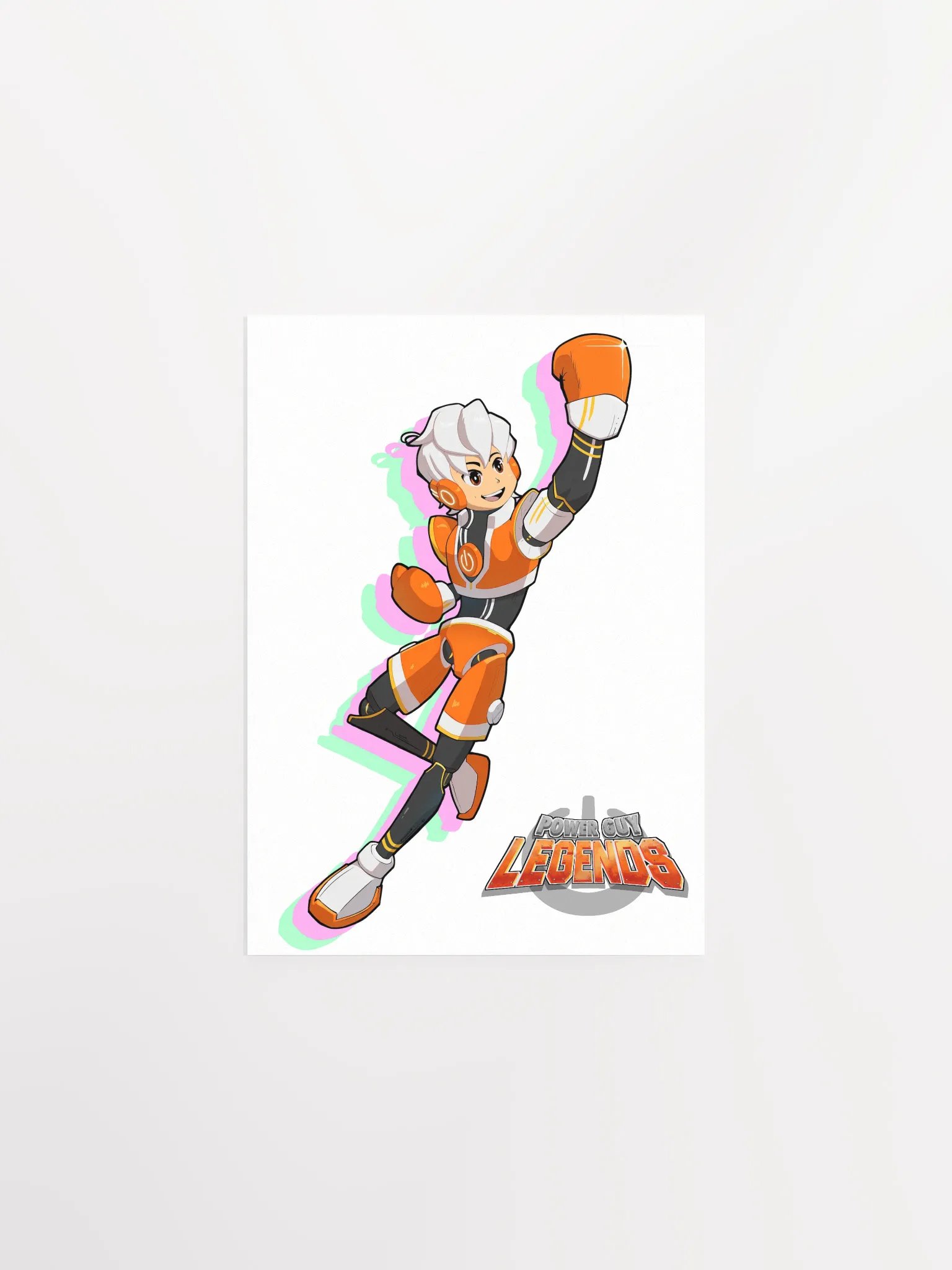 Power Guy Legends Matte Poster Print White Ver. product image (1)