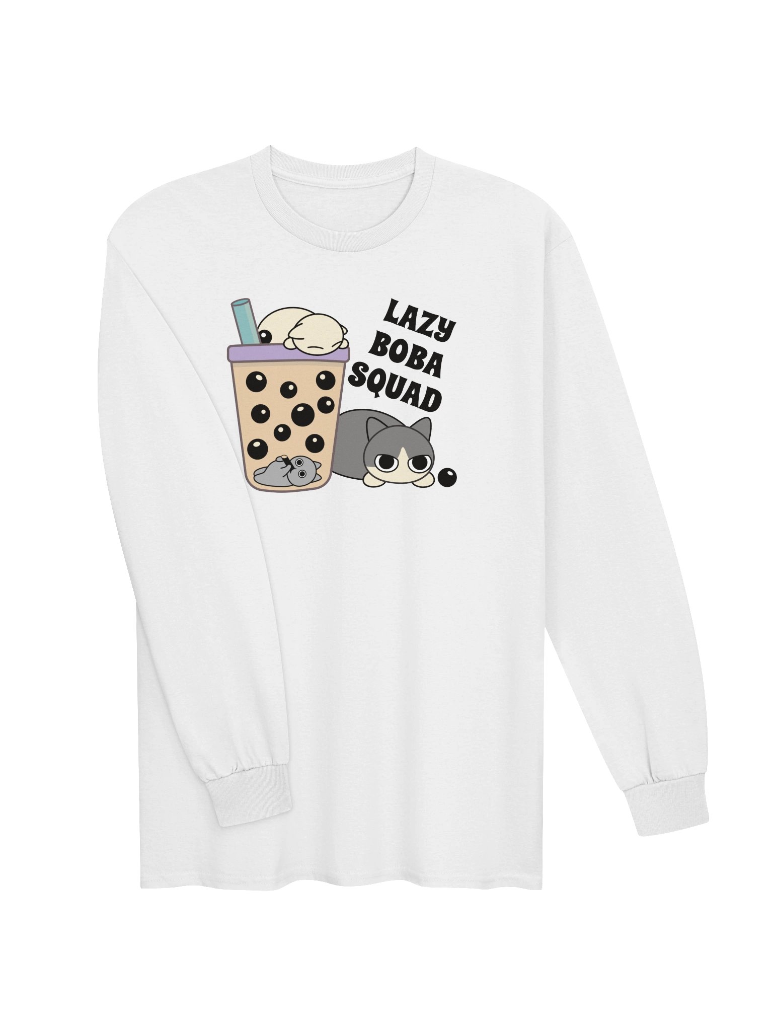 Boba Cat - Unisex Adult Long Sleeve T-shirt product image (23)