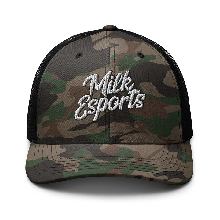 Milk Esports Camo Trucker Hat product image (1)