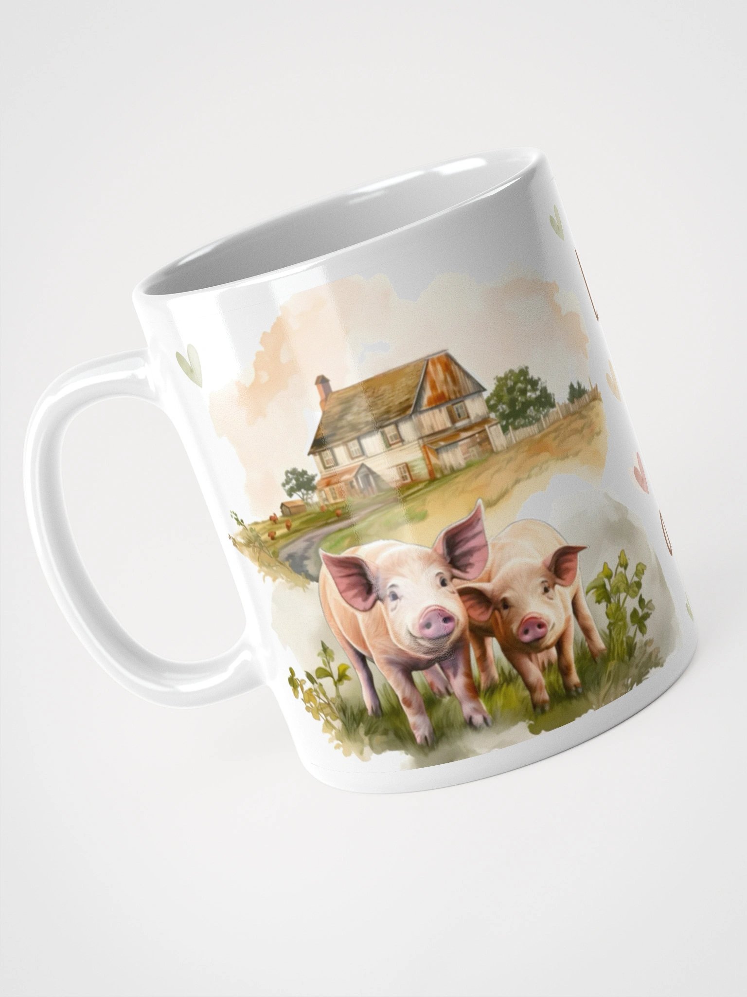 Curly Tails & Floppy Ears Pig Mug product image (1)
