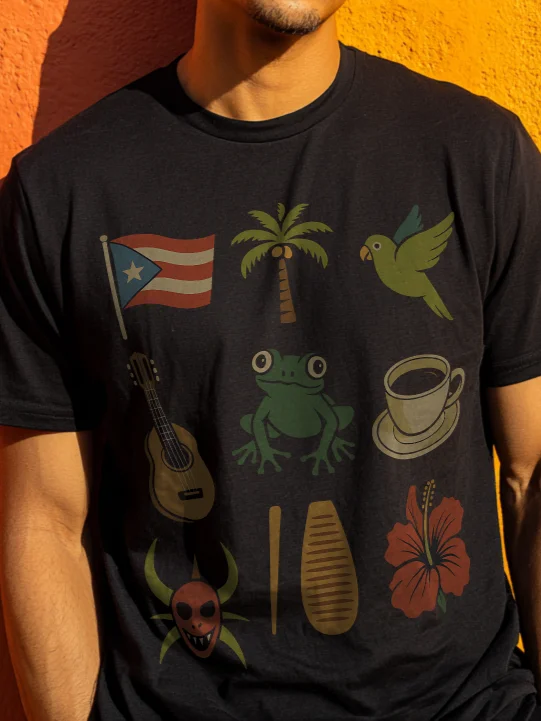 Símbolos de Puerto Rico Camiseta Unisex product image (2)