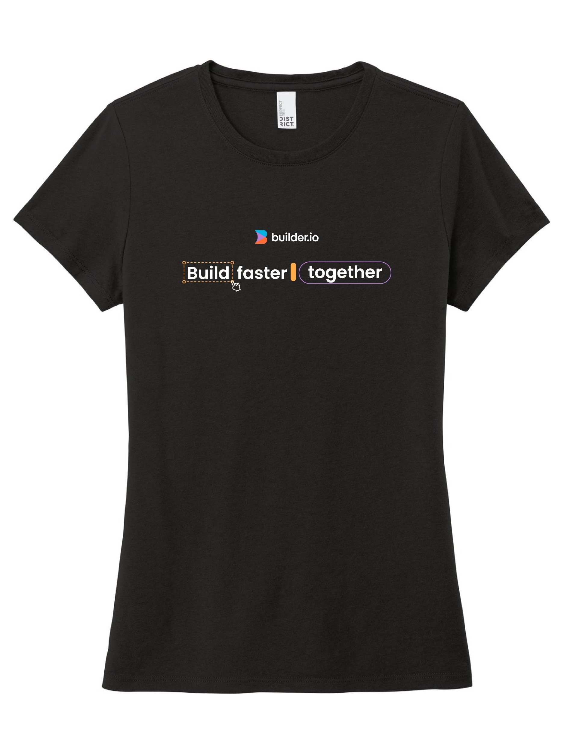 Builder.io - Women's Build Faster Perfect Tri Tee product image (1)