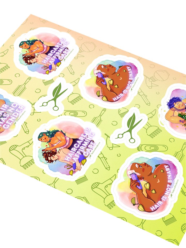 Hair ≠ Gender Sticker Sheet product image (2)