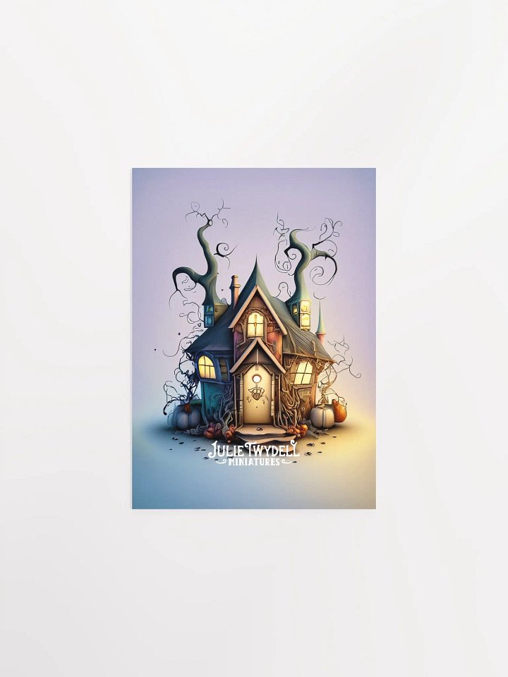 White Witches House Poster ~ Julie Twydell Miniatures product image (1)