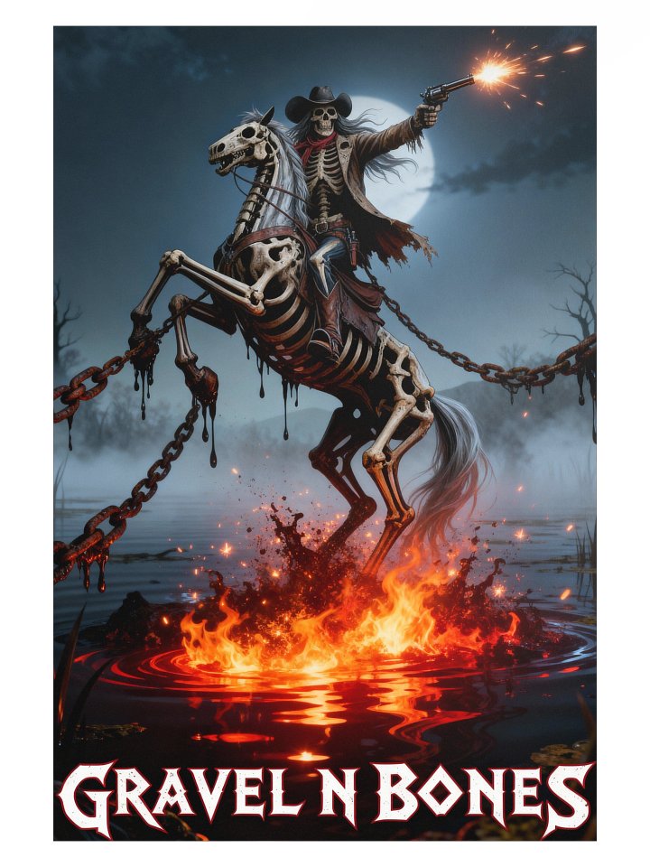 Gravel N Bones – The Damned Still Ride Poster product image (1)
