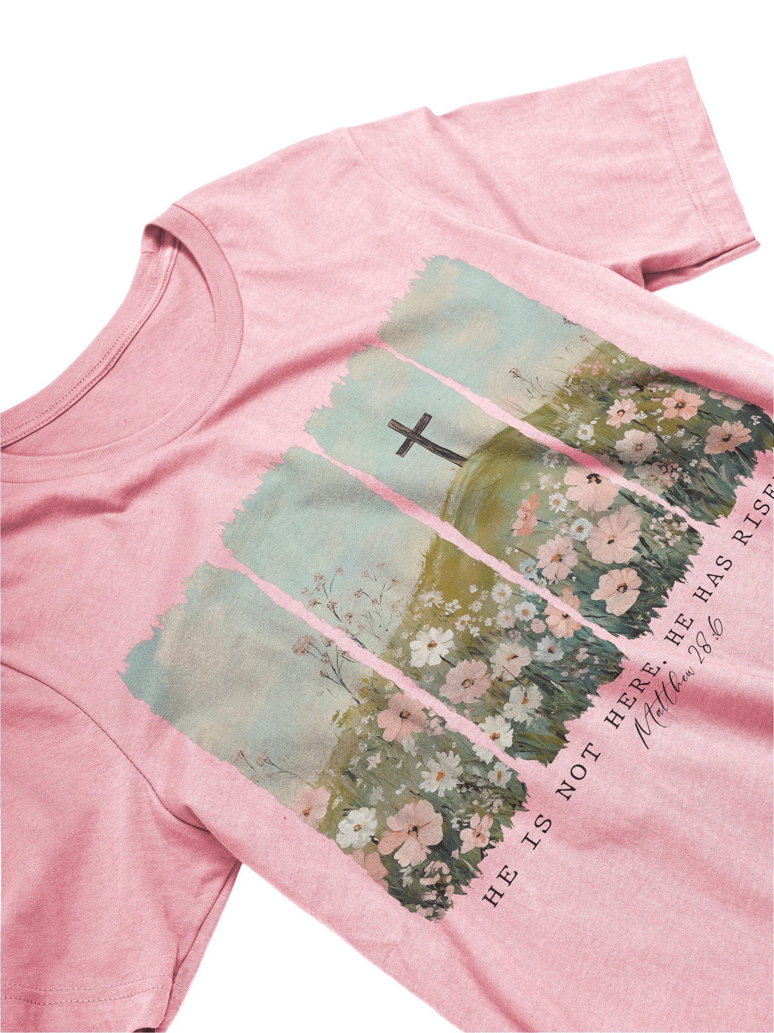 He Has Risen Women's Tee - Front& Back product image (3)