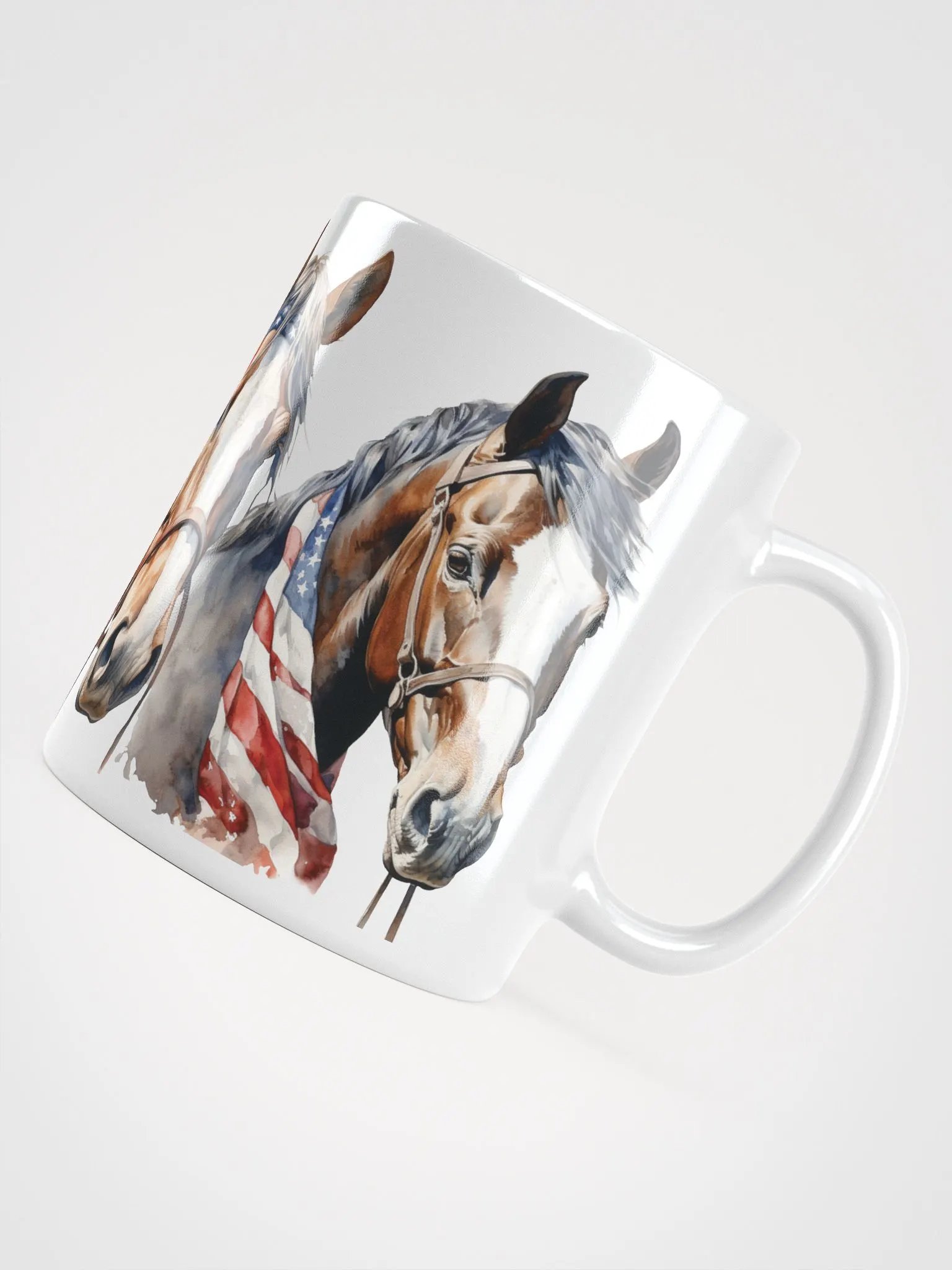 Patriotic American Horses Mug product image (5)