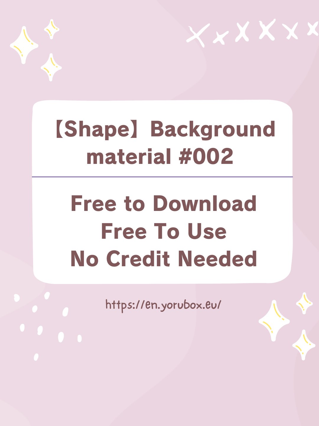 【SHAPE】BACKGROUND MATERIAL #002 product image (1)