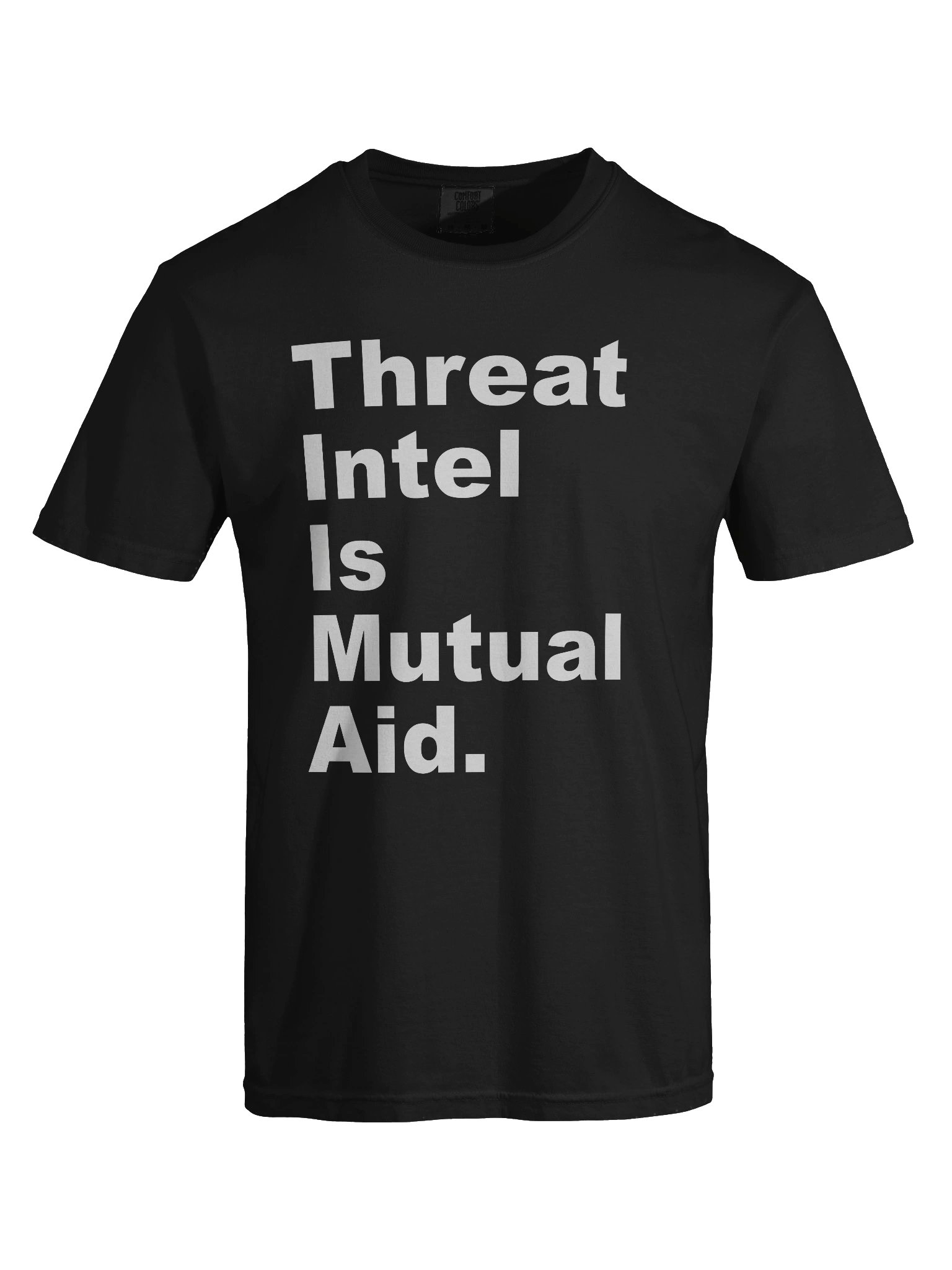 Threat Intel Is Mutual Aid Dark Tee product image (5)