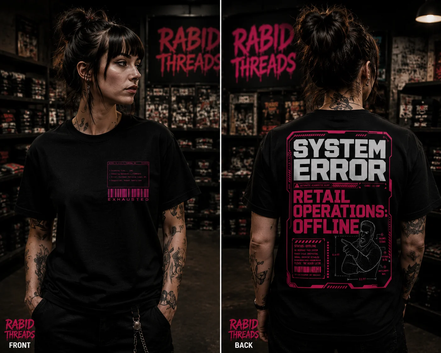 System Error: Retail Operations Offline | Customer Service Heavyweight Tee product image (2)