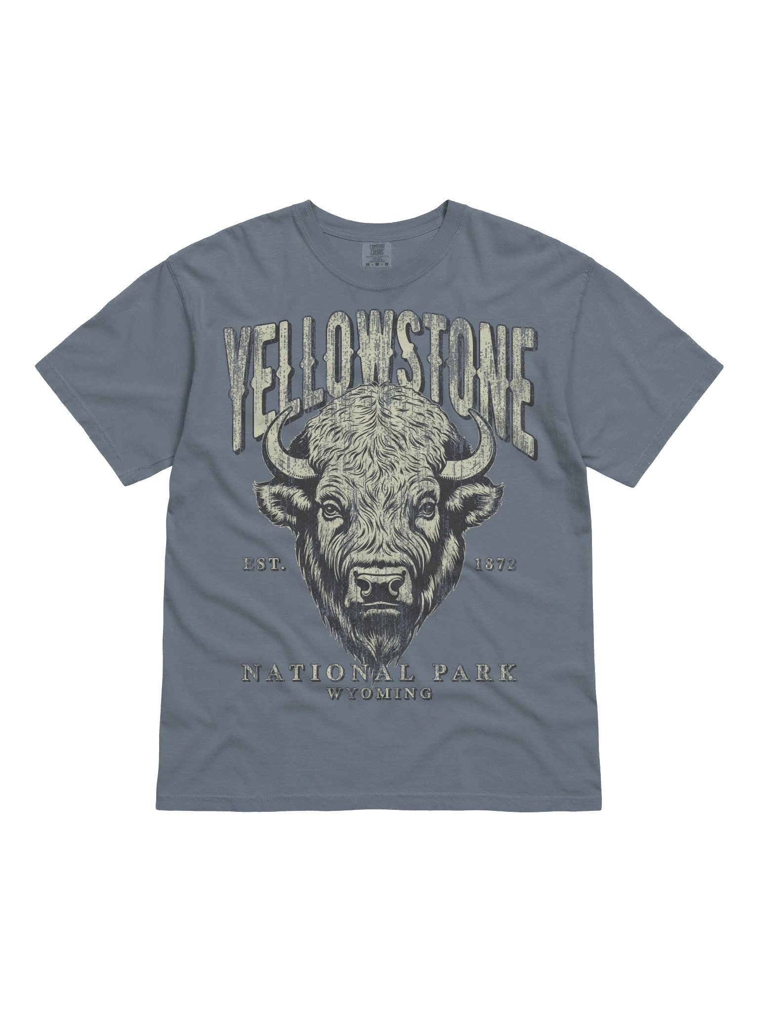 Yellowstone National Park Shirt – Vintage Bison Graphic Tee Wyoming product image (4)