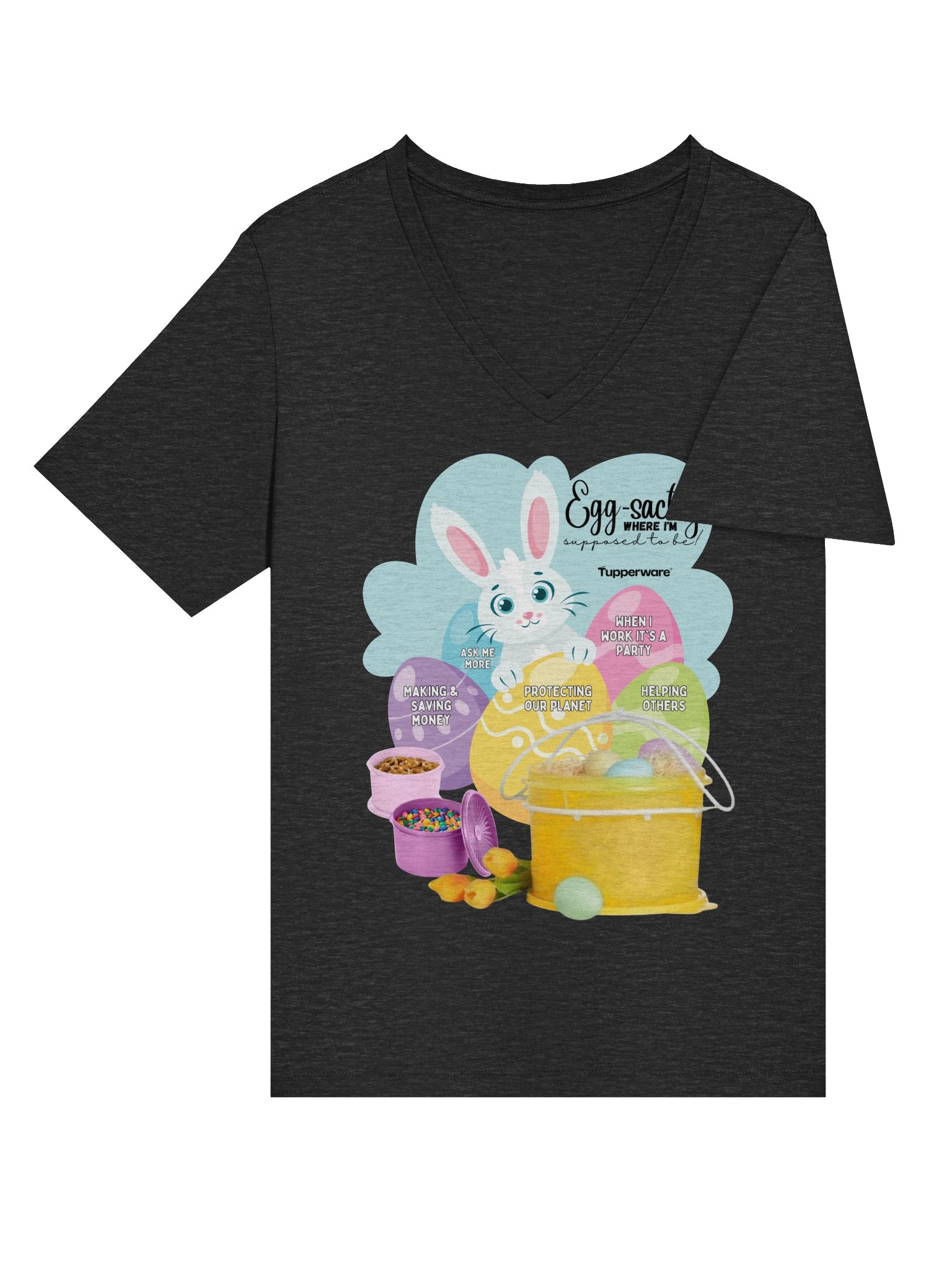 Tupperware Easter V-Neck Tee product image (24)