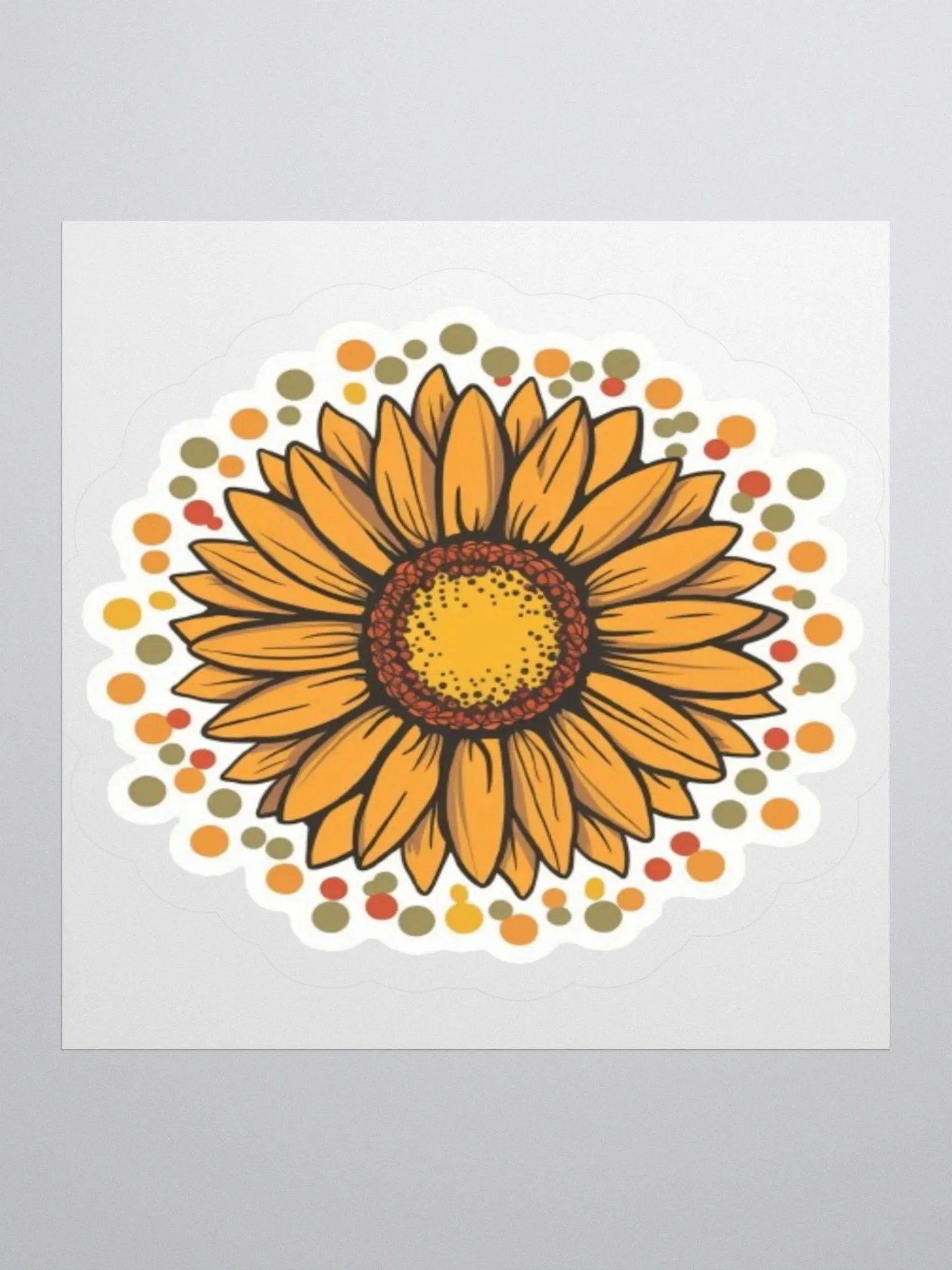 Exclusive Sunflower Decorative Sticker | Premium Kiss Cut Vinyl | Ideal for Laptops, Cars, and More product image (1)