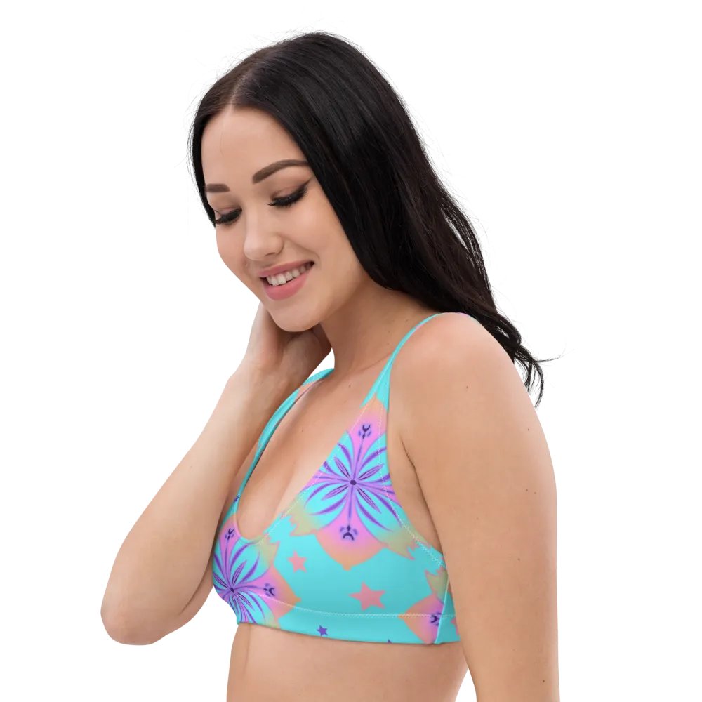 Pretty Pastel Bow Pattern Padded Bikini Top product image (6)