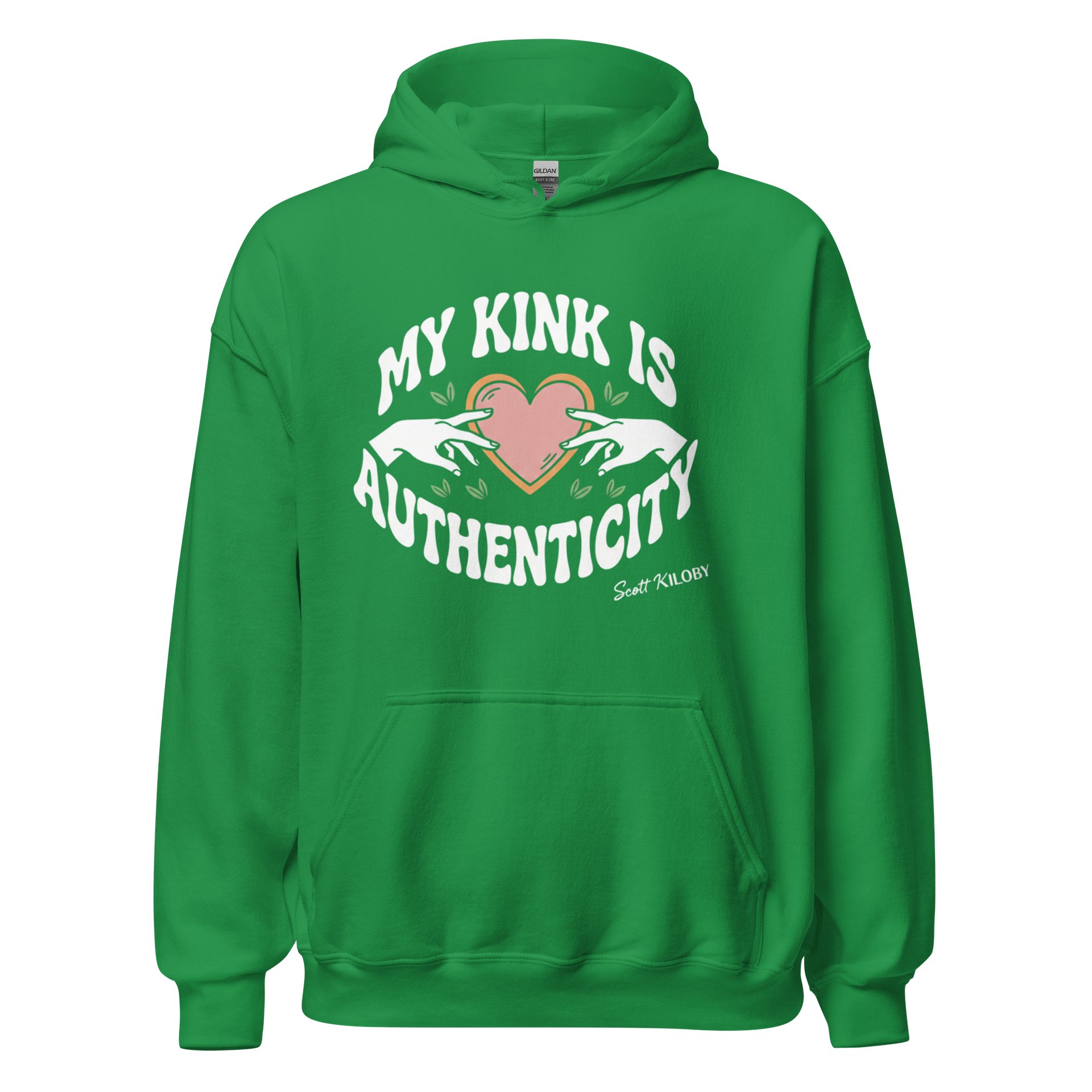 “My Kink Is Authenticity” Irish Green Classic Unisex Hoodie product image (1)