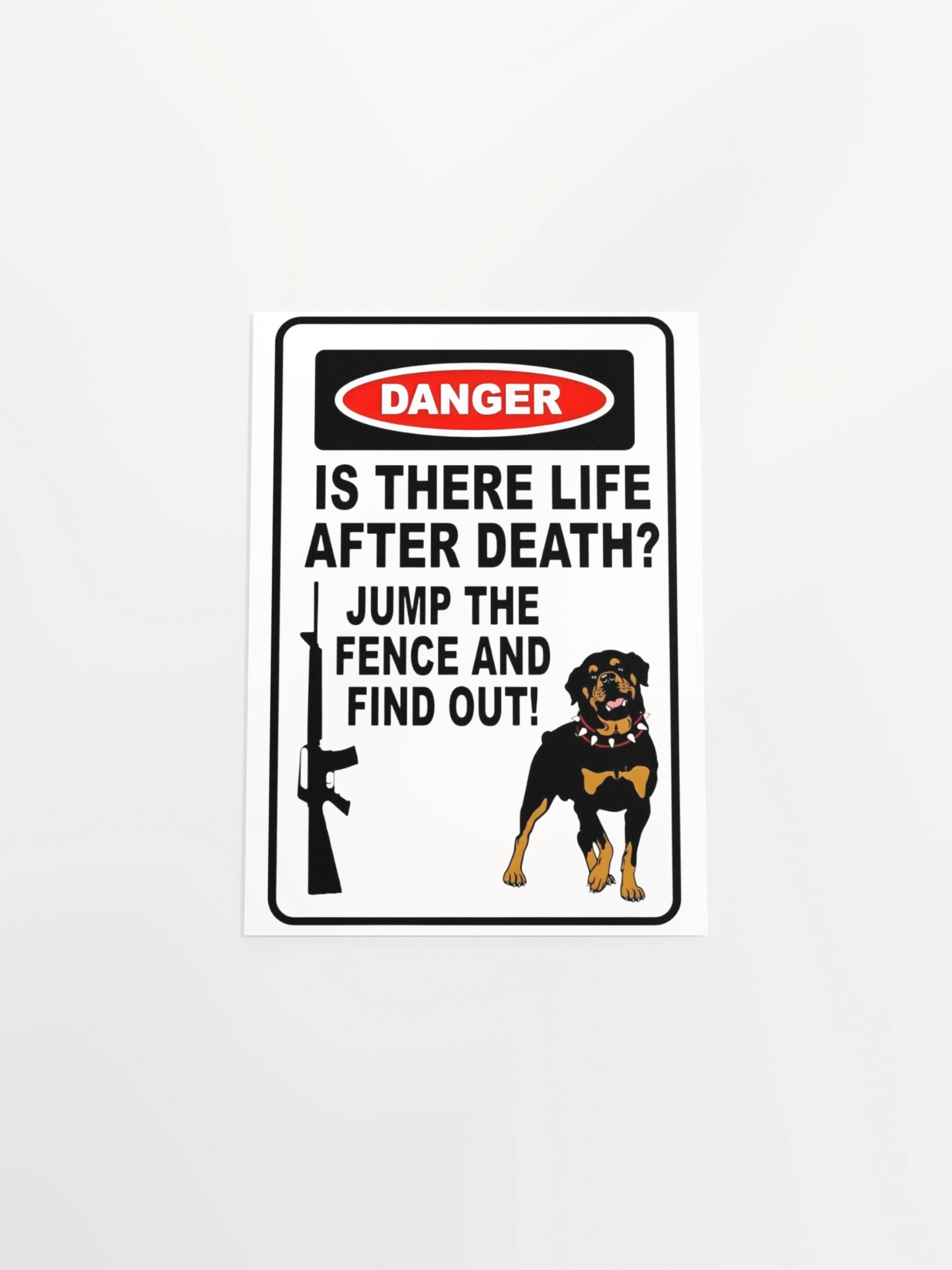 Rottweiler Danger Poster product image (31)