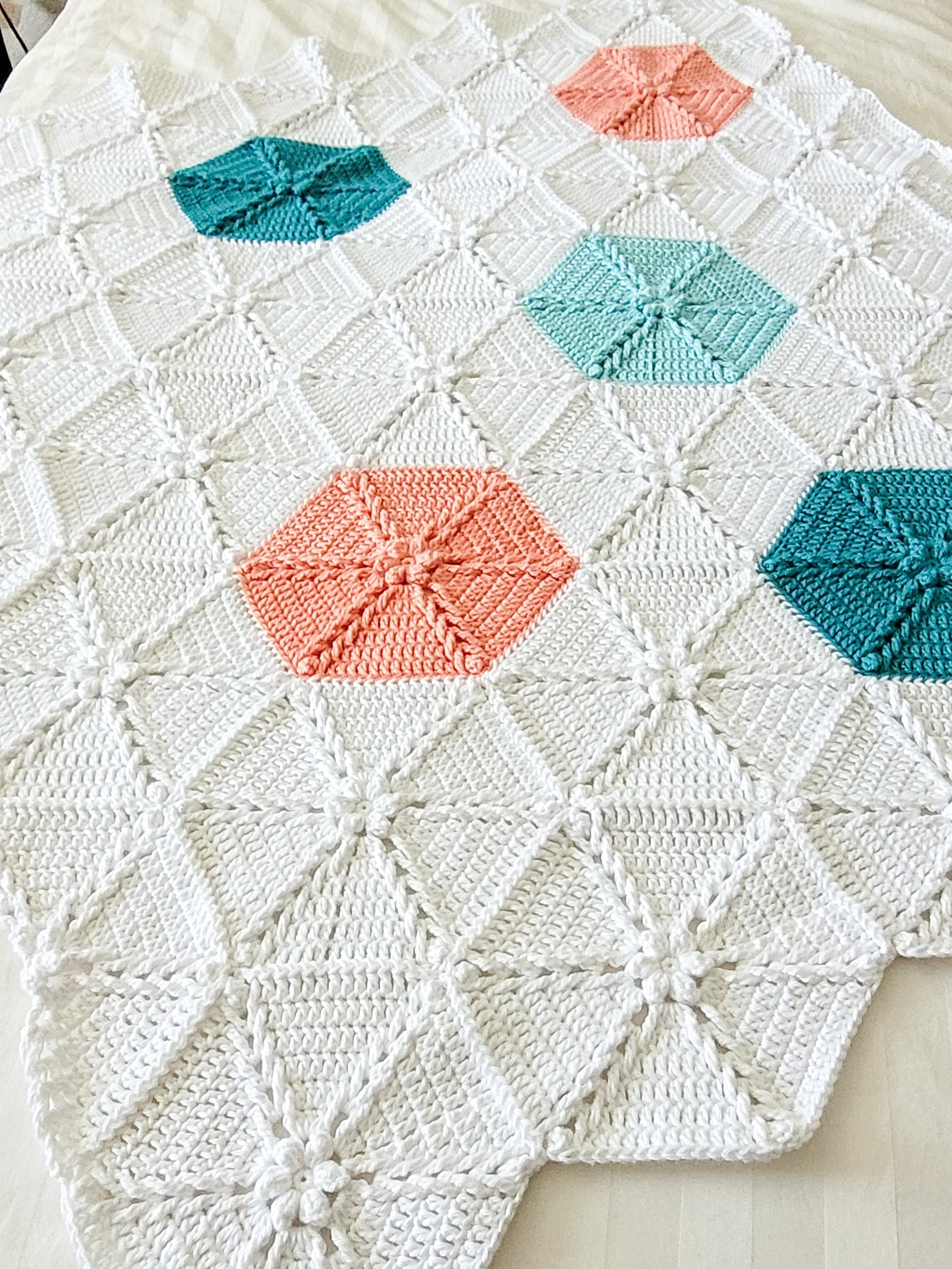 Braided Flowers Throw Crochet Pattern product image (6)