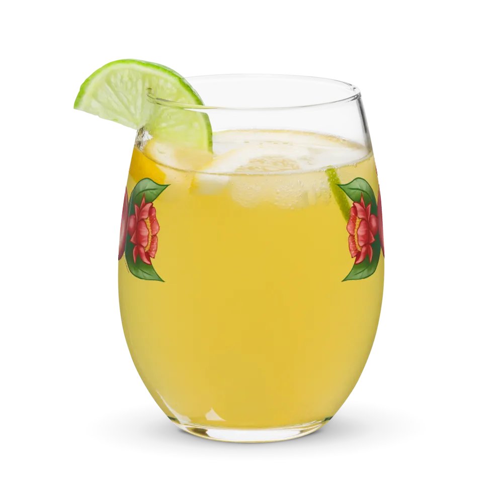Triple Poms Stemless Wine Glass product image (6)