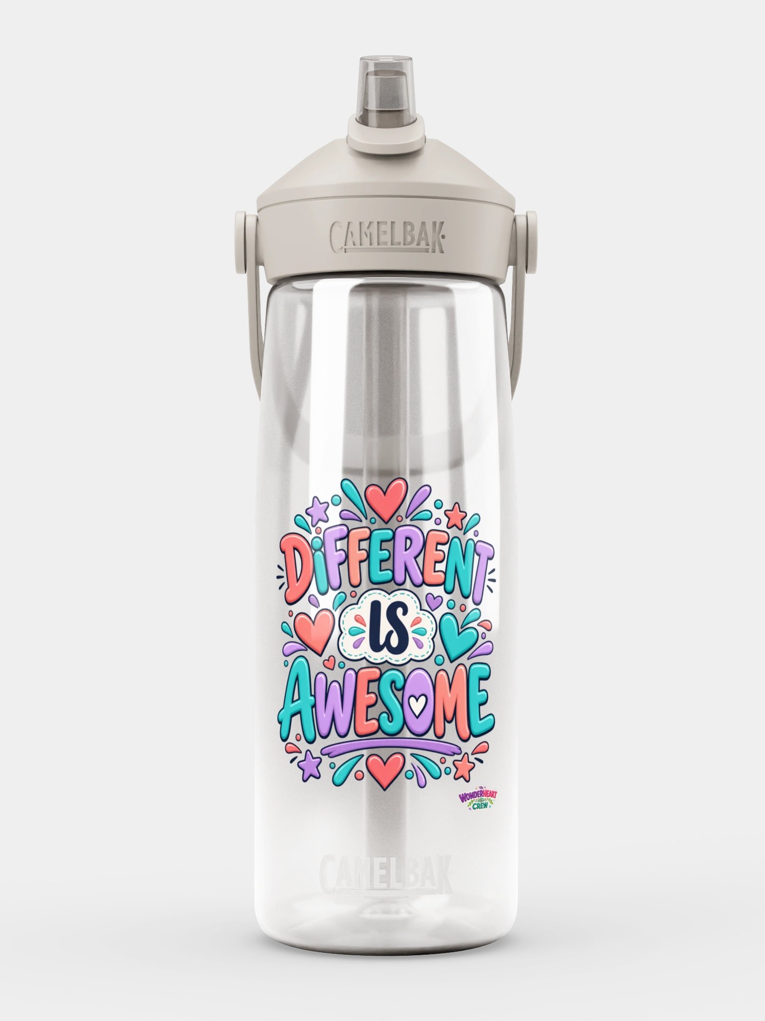 CamelBak Thrive® Flip Straw Inspirational Water Bottle - Different is Awesome. product image (1)