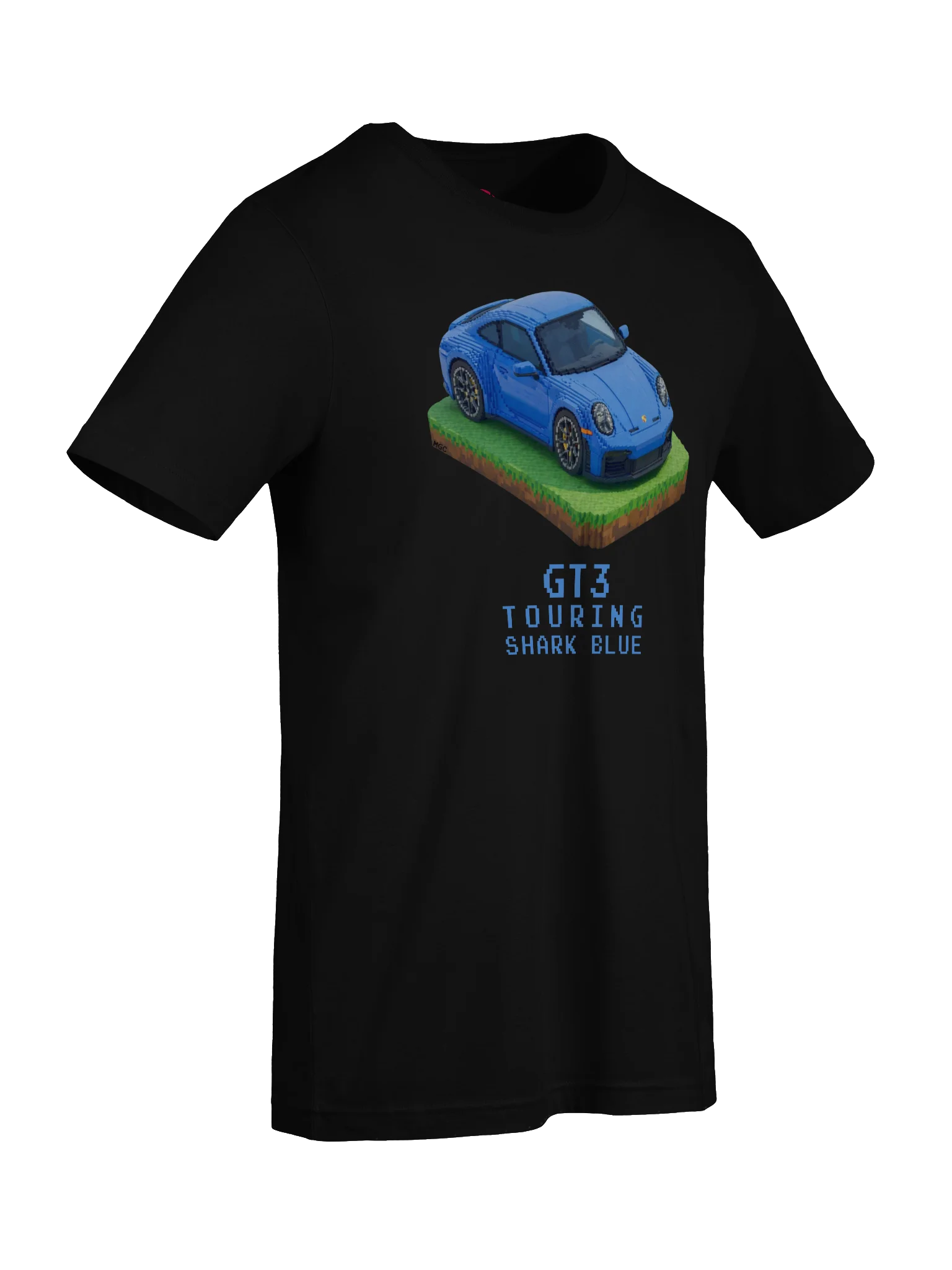 Shark Blue Porsche 911 GT3 Touring Shirt (Pixel, Retro, Minecraft) product image (77)