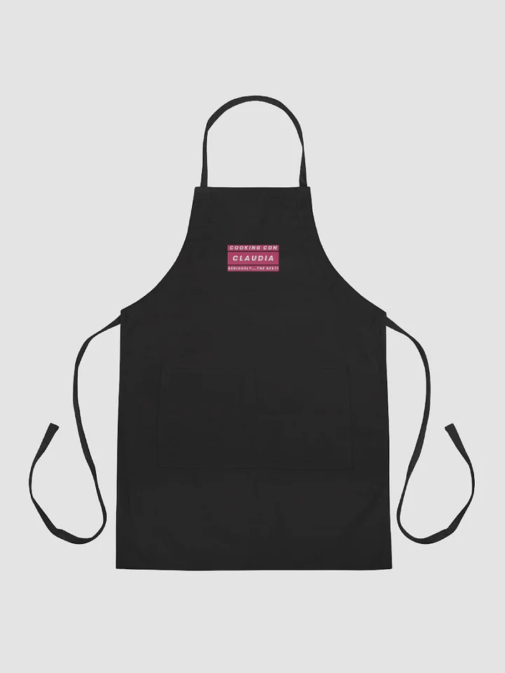 Cooking Con Claudia Embroidered Apron Seriously The Best!!! (Magenta) product image (2)