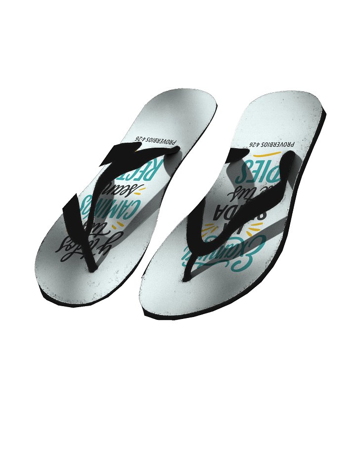 Christian Flip-Flops (Spanish Verse) – Proverbs 4:26 product image (1)